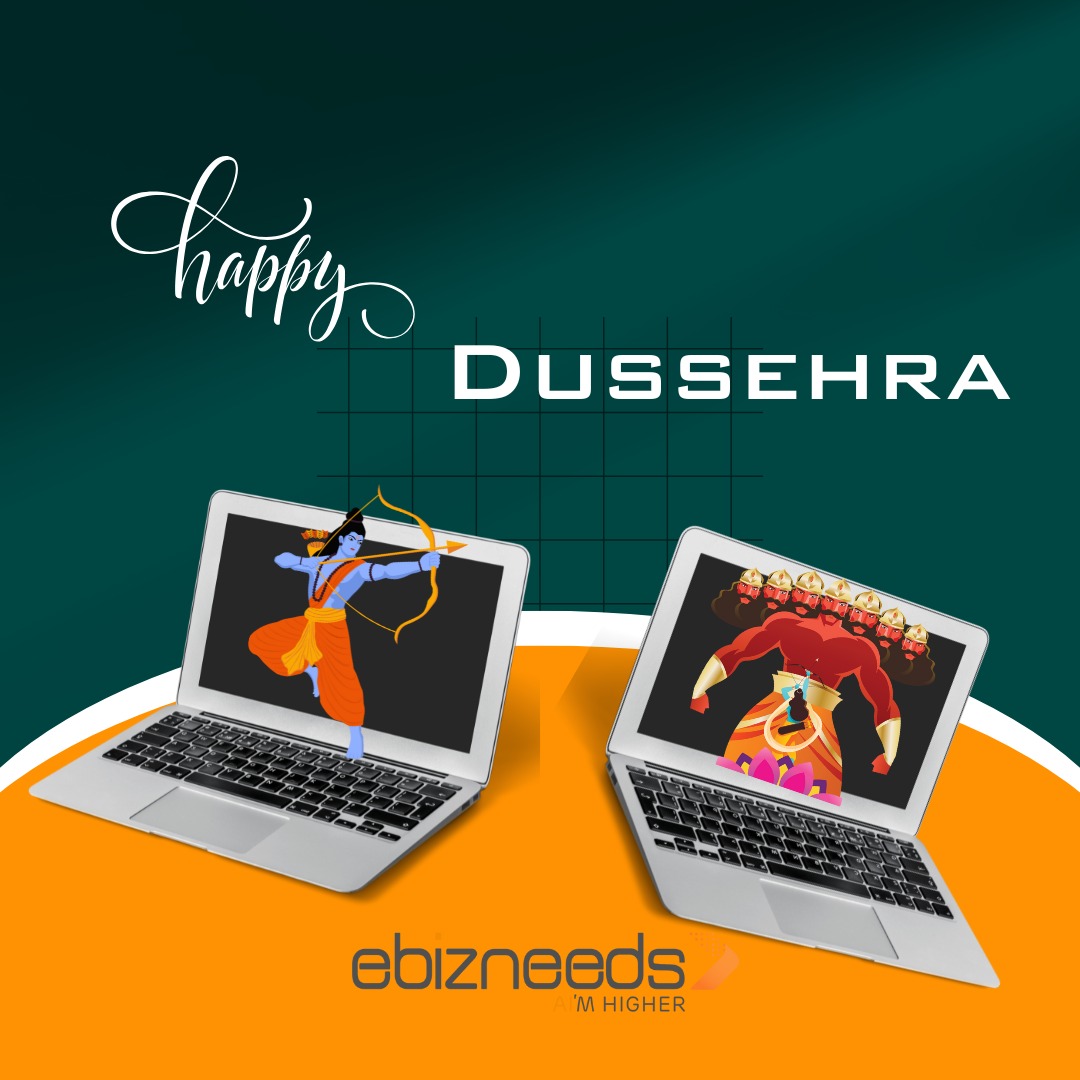 Just like good conquers evil, let innovation conquer every obstacle!
Wishing you a Dussera full of successful launches, creative breakthroughs, and tech triumphs.
#DusseraVibes #InnovationWins #EbizneedsCelebrates #TechSuccess