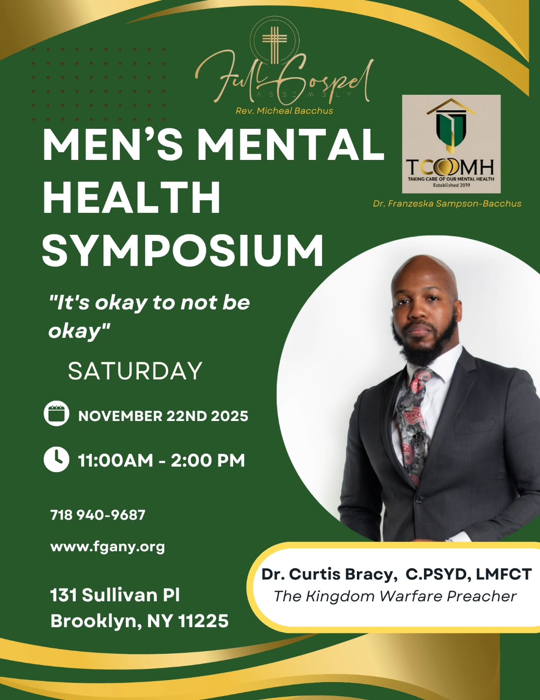 All are welcome. This was the vision God give me in 2019, to promote mental health awareness in our churches. We are spreading awareness one church at a time. Holistic healing Mind Body and Spirit.
