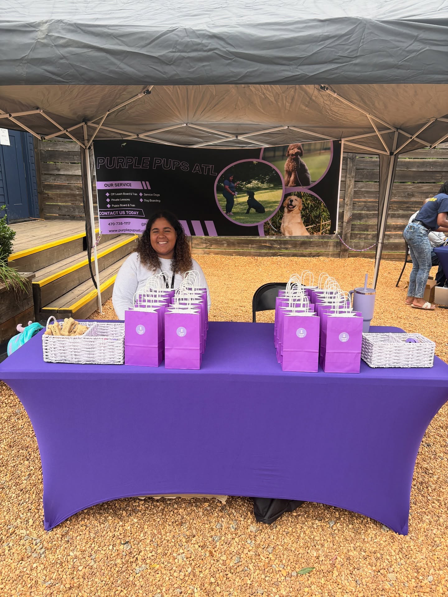Purple Pups ATL had a great time at the Bark & Chill event. Thank you to @pups.and.pumps.charity for inviting us. We also would love for everyone to check them out. They have an amazing organization 💜