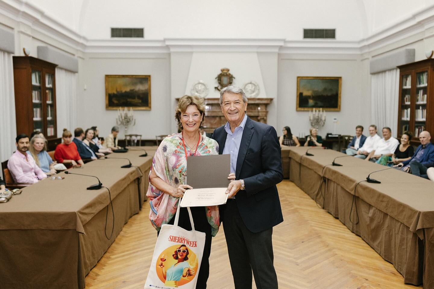 What a privilege to have experienced the Sherry Educator program last month @sherrywinesjerez. I am so proud to have received my official certification as a sherry educator from César Saldaña, president of the Consejo Regulador de las Denominaciones de Origen Jerez-Xérès-Sherry y Manzanilla-Sanlúcar de Barrameda (also excellent teacher!) and to share the incredible tastings and bodega adventures (not to mention the exam!!) with such a terrific group of wine educators, wine experts, DipWSETs and MWs from around the world (12 countries). Congrats to this newly minted crop of Sherry educators … let’s spread the word about this precious liquid! Can't wait to share the knowledge. #jerez #sherry #wineeducator #winesofspain #wineeducation #sanlucardebarrameda #wset #wsetdiploma