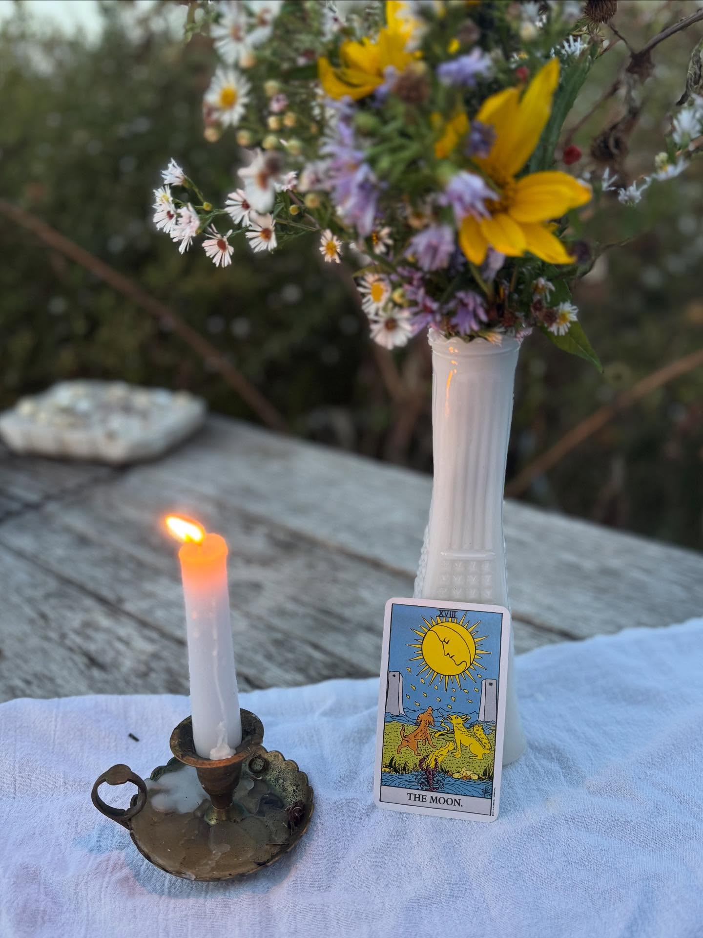 It’s October and we are so excited for our extra special upcoming Greenhouse Dinner! Fortune + Flavor: A Greenhouse Gathering is taking place Oct. 25 from 6:00-10:00pm. We’ll be joined by @becandwillow who will be offering Fall Forecast tarot readings, and my 5 courses will each be inspired by a tarot card.
First course: THE MOON 🌕
I hope you’ll join us! Space is very limited, reserve your spots early! www.littleyardfarm.com/greenhouse-gatherings