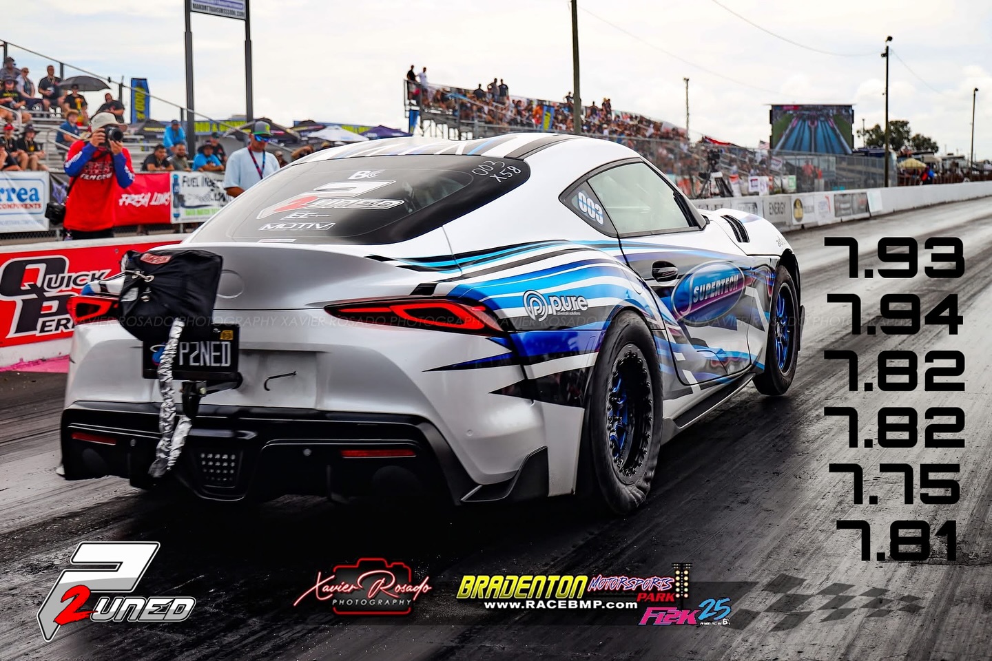 The most consistent x58 car @fl2k this year! 6 of 7second passes. @garrettmotion GXR turbo powered by the #p2uned stage 4.1 engine program. #supertechvalves #bigstuds #topfuel hoops. #jepistons🇺🇸 The best of the best