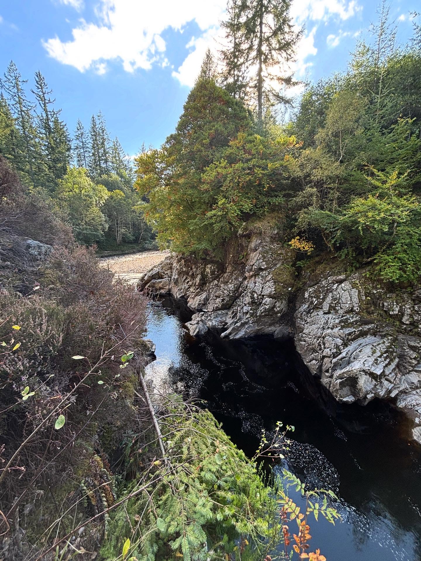 Beautiful River Findhorn and Randolph’s Leap in the gorgeous autumnal light 🍁
#autumn #walk #woods #river #explorelocal #riverfindhorn #moray #autumnalcolours