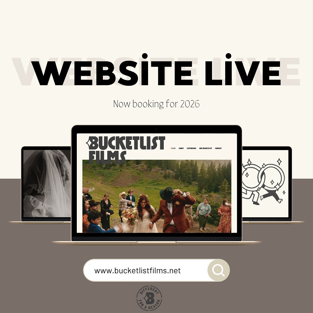 It’s here. The new website. FINALLY.
This has been a very, VERY long time coming.
This new space was built with intention — to reflect the warmth I want so badly to provide for my couples on their wedding day.
I’m so excited to officially share this new and refined chapter with you. My ask is that you all help ME get the word out by sharing it on your stories, especially if you felt I’ve given you the space to be yourselves on your wedding day that I was so lucky and honored to be a part of.
If you’re newly engaged, planning your wedding, or just love getting emo over wedding films — come check it out!
www.bucketlistfilms.net
#weddingvideographer #weddingfilms #destinationweddingvideographer