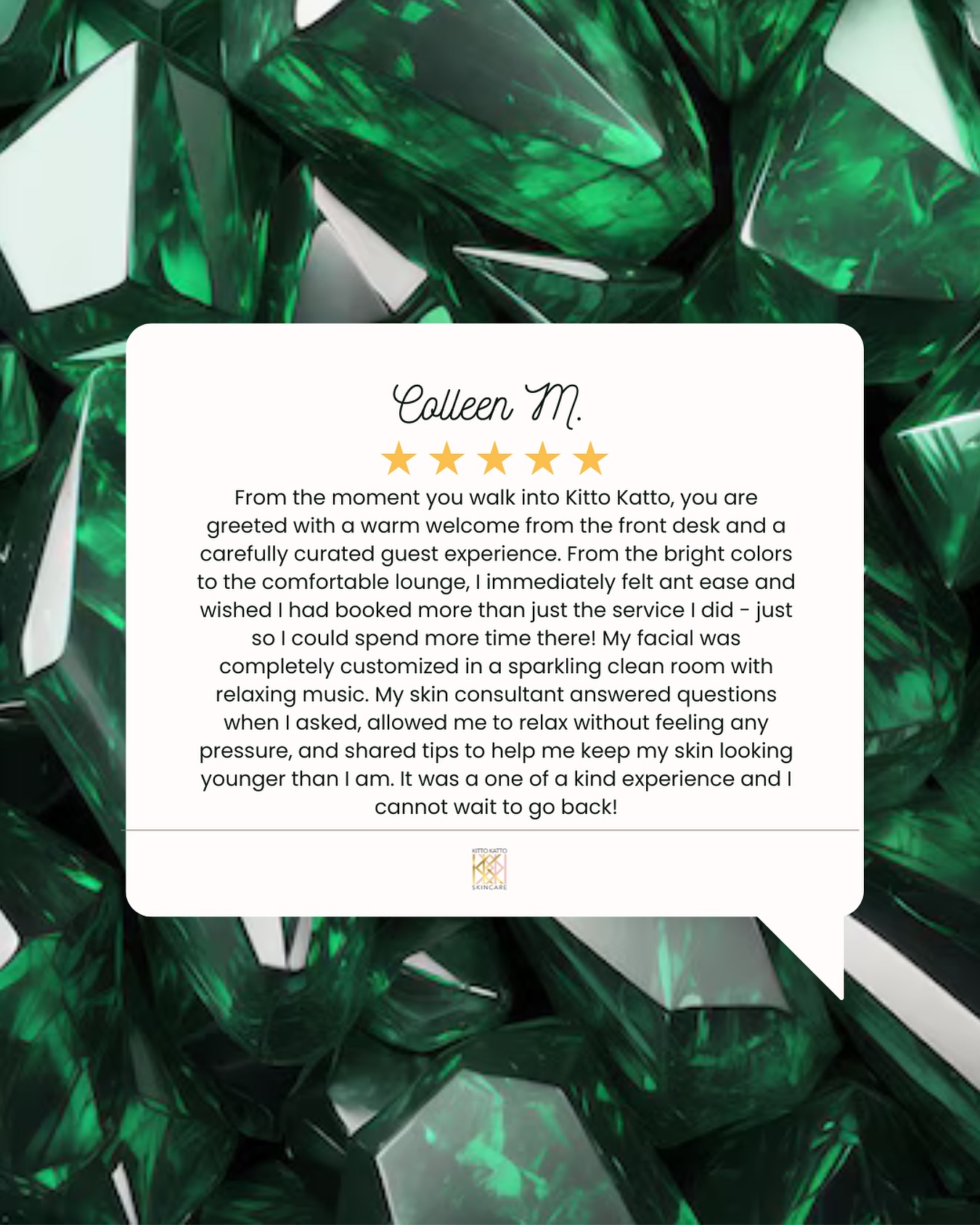 This one is a long one! Thank you so much Colleen for your wonderful review, we love that you love the atmosphere at KK. Can’t wait to see you back soon 💖
#reviews #denvermedspa #denveresthetician #esthetician #skincare #denverskincare #facial