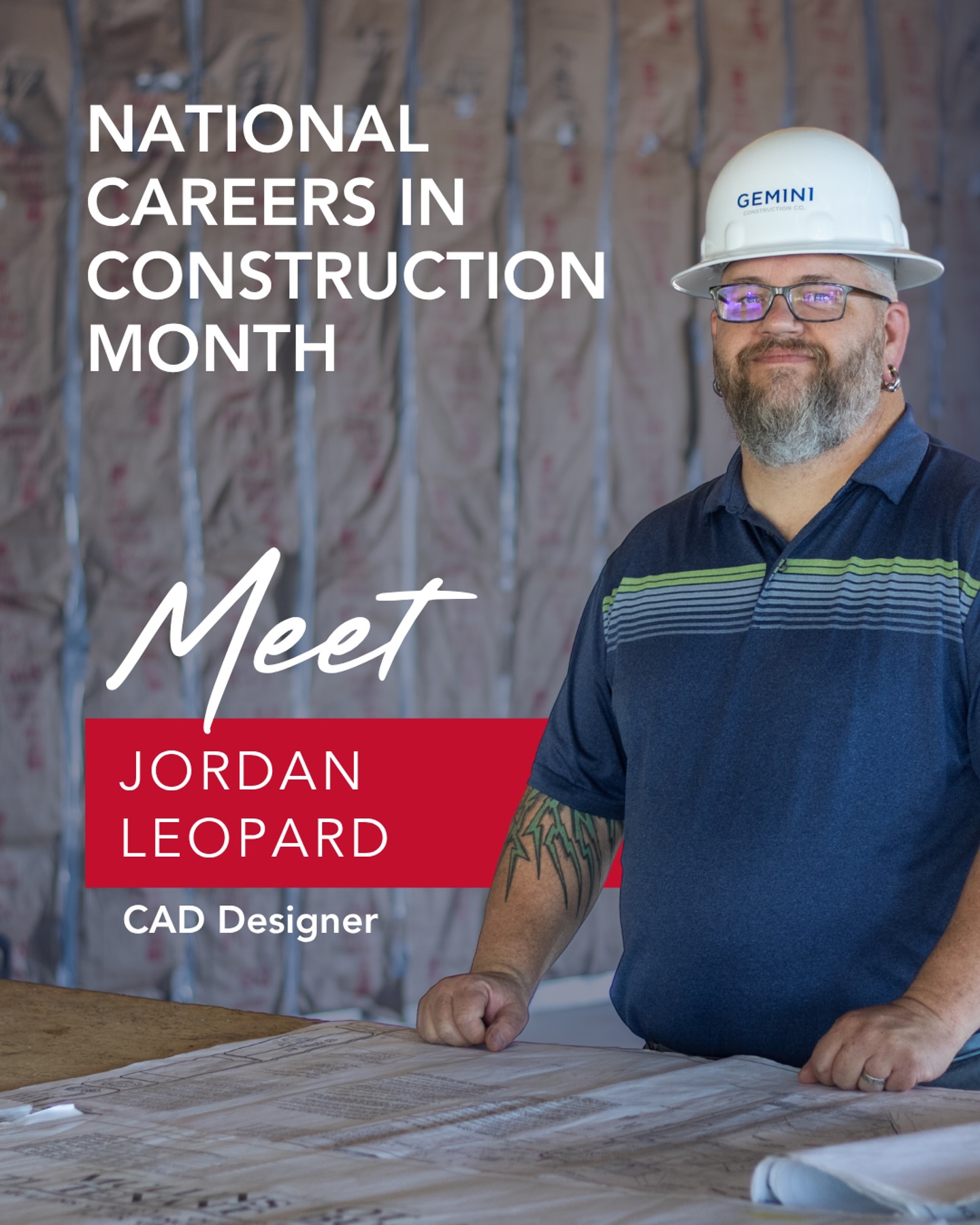 In honor of National Careers in Construction Month, meet Jordan — a CAD Designer on our Gemini Construction team!
After starting his career in home remodeling, Jordan discovered an interest in drafting and design. Today, he supports both our Leasing and Gemini Construction teams by turning concepts into detailed plans that bring projects to life.
Jordan said, “I get the most satisfaction at the end of a project, seeing a drawing I worked on actually built in the field.”
#nationalcareersinconstructionmonth #careersinconstruction