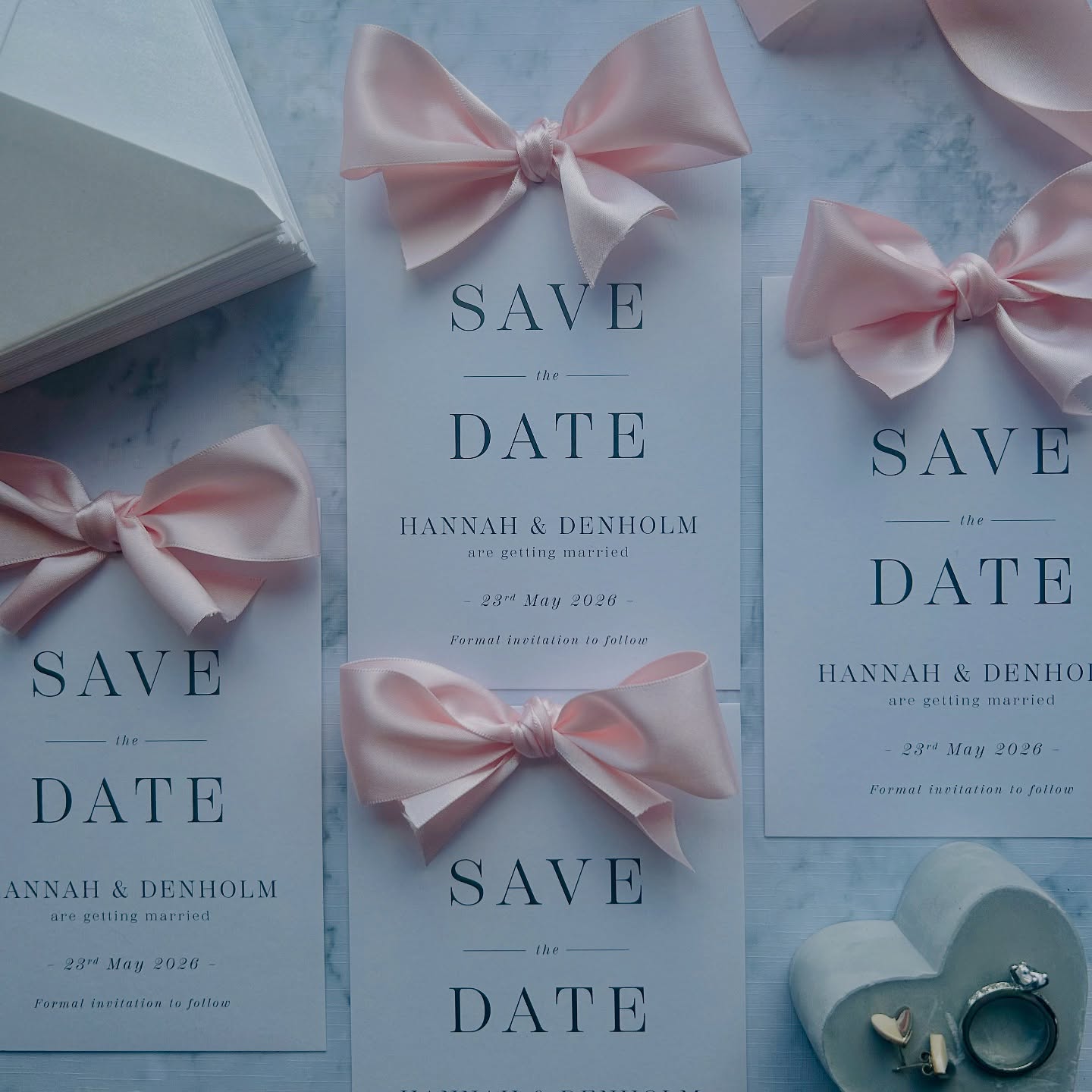 Hello there satin ribbon 🤩 LOVING the switch up on these recent Beau save the dates for H&D 🎀🎀🎀
I’m always happy to tweak designs, so if satin ribbon is preferred then that’s fine with me 🫶🏻 #savethedate
#weddingstationery #weddings #weddingday #savethedates #bows #weddinginspo #weddingideas #weddingplanning #weddingstyle #weddingdetails #weddingdesign #modernwedding #luxurywedding #monochromewedding #pinkwedding #lancashire #weddinginvitation #weddinginvitations #modernweddingstationery #2026wedding #2027wedding #bridetobe #engaged #gettingmarried #smallbusiness #workingmum #mycreativebiz #weddingstationer #letlovesparkledesign