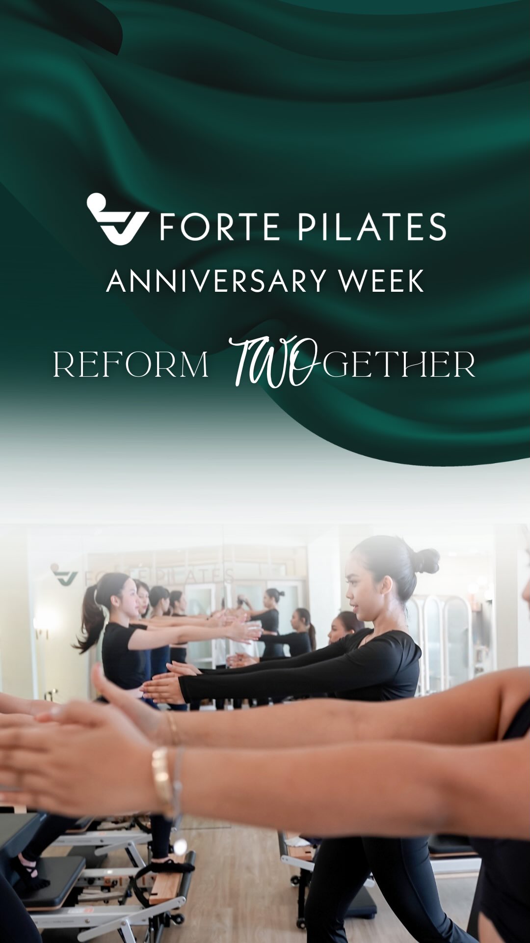 Happy 2nd Anniversary to Forte Pilates! 🎉
Two years of dedicated movement, incredible clients, and so much growth.
A big thank you to our amazing brand partners who helped us celebrate our Forte Pilates Week.
@scentsofpluto @nikanation.co @dandelion.id
@dentalosophy_id @nacificofficial.id @herbalessencesindo @uad_co @flor.jkt @dietela.id @earthlovelife
Here's to many more years! Who's ready to keep the Pilates journey going? #reformwithforte