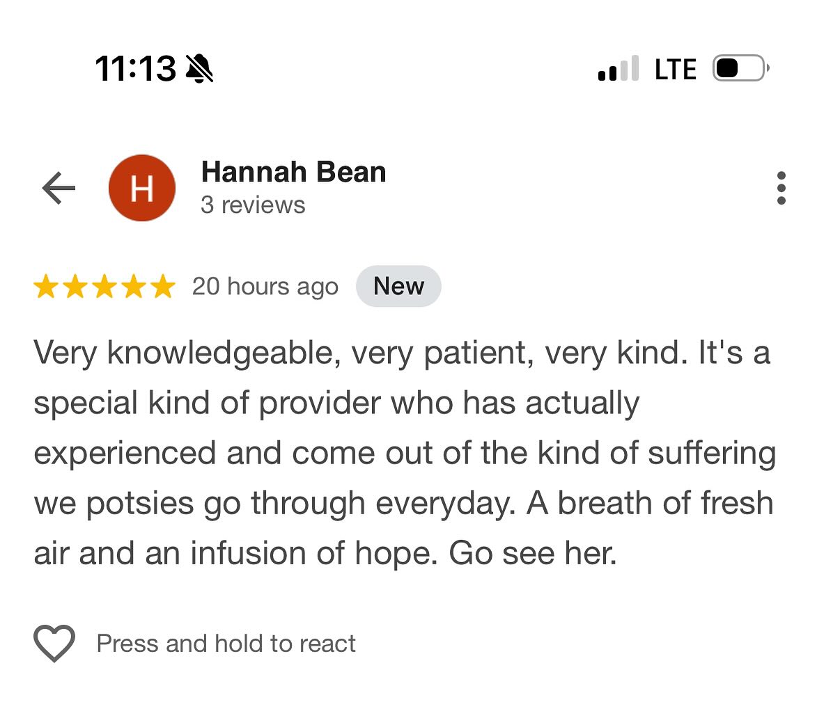 Receiving words like these reminds me why I do what I do. 💙 Caring for patients with complex conditions like POTS takes patience, understanding, and heart — but it also takes shared experience.
It’s an honor to help others find hope and stability on a journey I truly understand
#GaleneHealth #POTS #ChronicIllnessCare #posturalorthostatictachycardiasyndrome