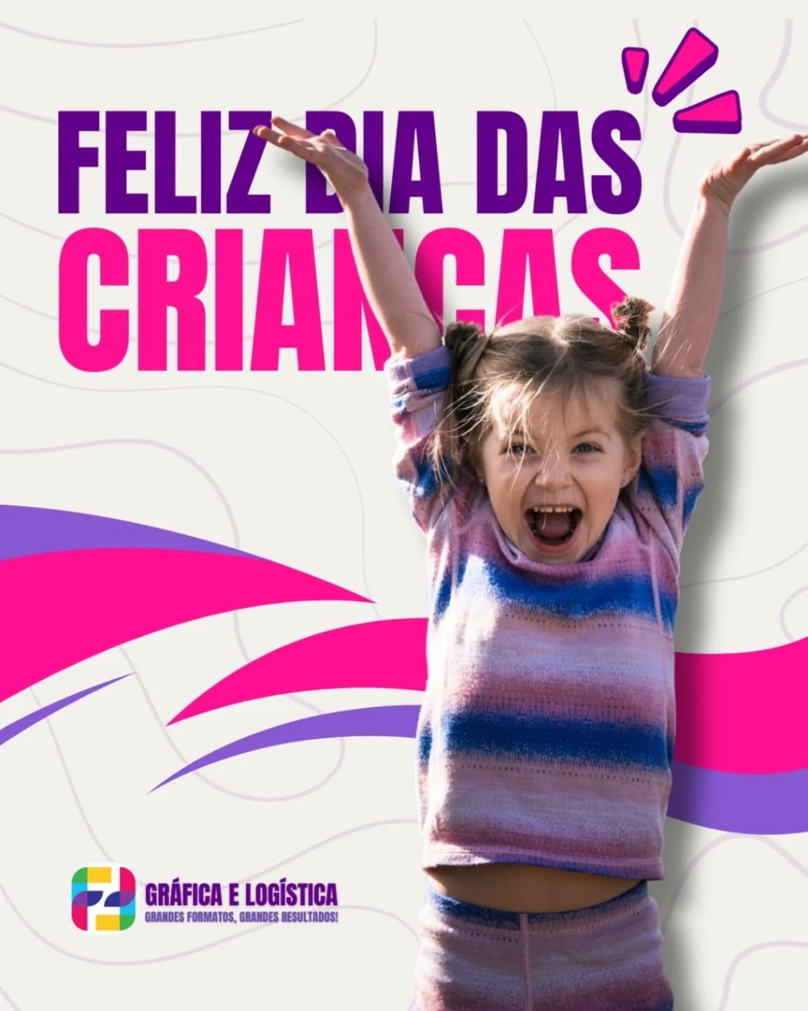 🎉💜 Feliz Dia das Crianças!
Que a alegria, a imaginação e a leveza dessa fase inspirem todos os nossos dias! 🌈✨
#DiaDasCrianças #FelizDiaDasCrianças #FeFServiçosGraficos #GrandesFormatosGrandesResultados #AlegriaQueInspira
