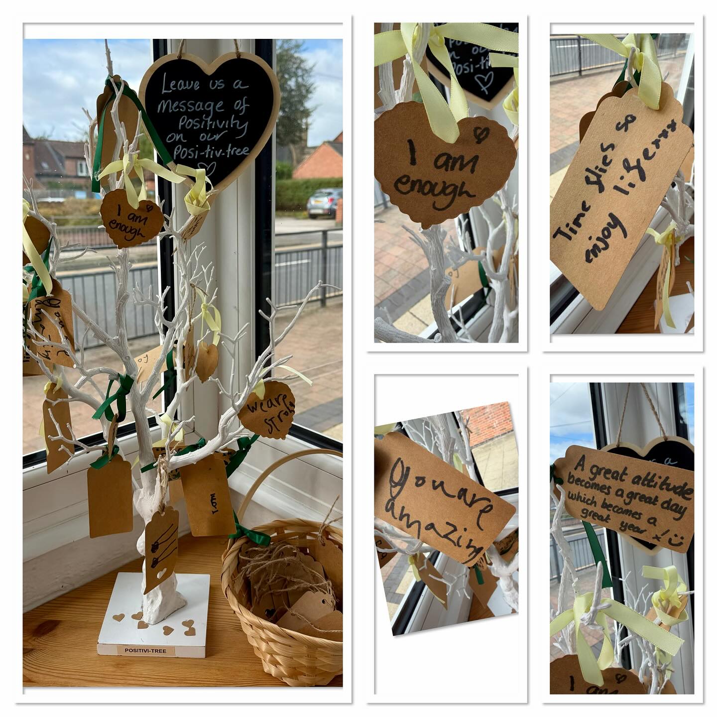 Happy Monday! A perfect day to be positive - pop a message on our “Posi-tivi-tree” in the porch 🤗🤩😁 A positive mindset can lower rates of stress, depression and anxiety. It can boost your immune system, improving your mental well-being. Have a beautiful day!! #westbridgford #independent #nursery #est1988 #thewhitehousedaynursery #underfundedchildcare #earlyyearseducation  #openendedplay #earlyyears #play #curiosity #letthemplay #outdoors  #ndna #learningthroughplay #milliesmark #birthtofivematters #earlyyearsoutdoors #milliesmark  #2025 #october  #wellbeing #keepingchildrensafe 
#aweandwonder #autumn