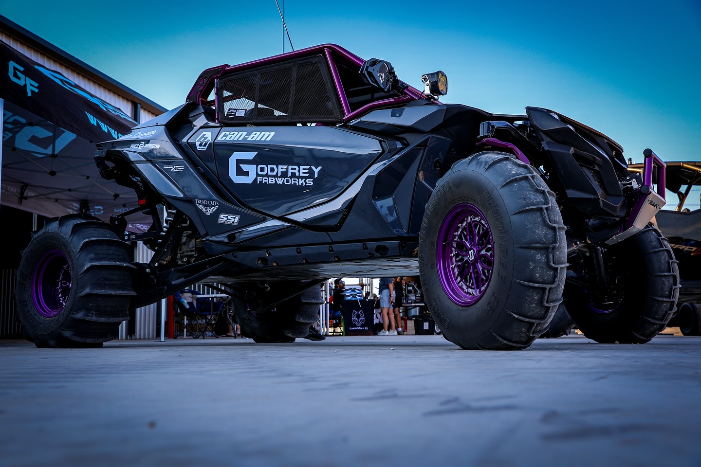 Big dreaming. @camunderw00d handed us the reins and told us to go wild on this one. So we did.
Full race spec Godfrey Fabworks cage with boxed B-pillars.
@prpseats window nets, carbon roof scoop, @mtsoffroad full race shock package, bypass tubes, custom valving,springs, limit straps.
@evo_powersports P47 turbo, spicy tune, and all the go fast goodies.
@sparcousa seats, @bajadesigns XL80s, @pricedesigns.pd wheels, @sandtires_unlimited tires, @ssidecals wrap, and that trademark GF detail front to back.
This car is light.
This car is fast.
This car is everything a Maverick R should be.
#GodfreyFabworks #MaverickR #EVP #MTSOffroad #OffroadRacing #CanAm #SandX #UTVInvasion