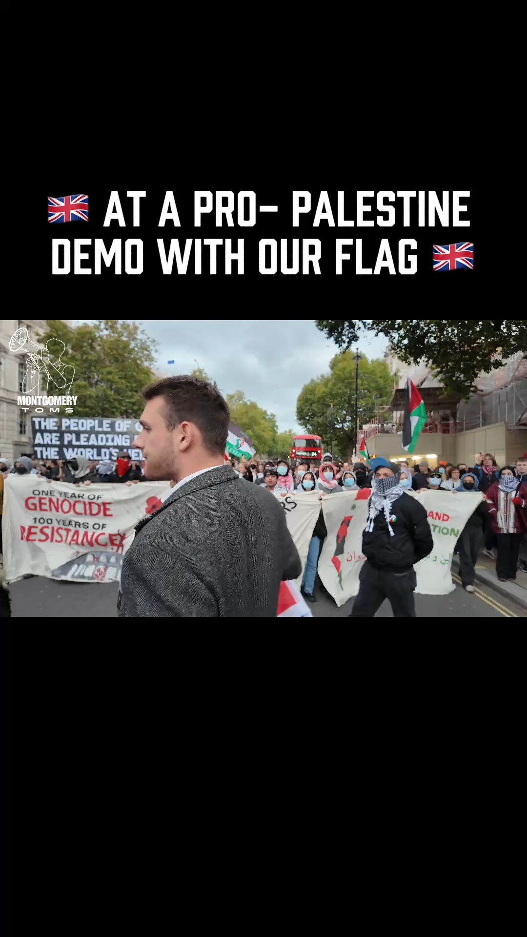 🚨: AT A PRO-PALESTINE DEMO WITH OUR FLAG - INSANE REACTIONS 🇬🇧
I was at Whitehall asserting our great flag. I wasn’t there to take sides in a pro-Israel or pro-Palestine debate – I was there to show that I am PRO-UNITED KINGDOM.
I do not support the Government’s move to designate Palestine Action as a terrorist group. I fully support their right to lawfully demonstrate. Suppressing protest only drives people further apart – discussion and free speech are what we need on both sides!
What disturbed me most was how quickly people showed hatred for our flag and instantly assumed I was a "pro-Israel Zionist" for holding a Union Jack. I was met with instant contempt, hence my "FREE, FREE, FREE ENGLAND" response!
I witnessed people wearing masks, abusing our flag, being aggressive and refusing to engage in proper conversation. The fact that flying the Union Jack is now considered “controversial” and "racist" shows how far we have fallen.
In the end, I did have a few great conversations which I’ll be sharing and releasing in due course!