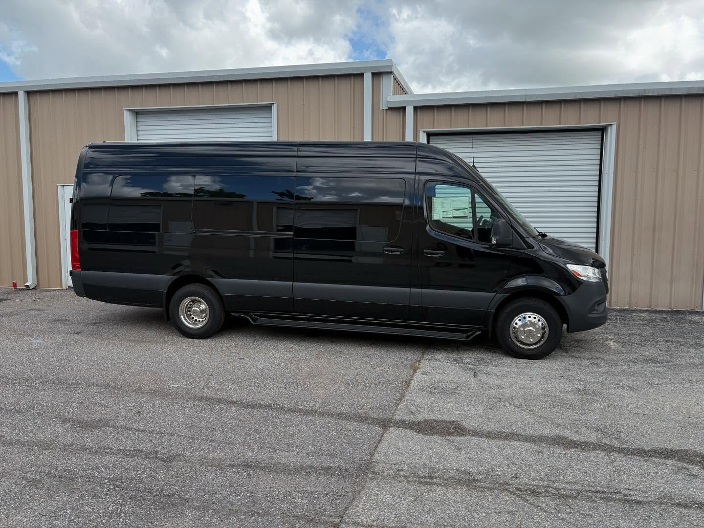 🔥*FOR SALE*🔥 $139,500 NEW 2025 3500 MERCEDES BENZ EXECUTIVE SHUTTLE SPRINTER
• 15 passenger: 13 Rear Cabin 2 Front Cabin
• Black with Black Diamond Pleated Seating
• Emergency Roof Hatch and DS Glass
• 65,000 BTU AC with Thermostat Controls
• 43” HD Flatscreen Smart TV
• 32” HD Flatscreen Smart TV with JL Stereo
• Blue tooth, Smart TVs with Backup Camera
• USB, 110v, Cell Phone Power Points
• Fiber Optic ceiling lighting 16 modes
• Custom Black Privacy Blinds with LED Accent
• LED Side Door Entry Lighting at Running Board
• Floor Lights, LED Reading Lights, Cargo Light
• Hydro Dip Pillar Trim, 6.5 Speakers, Hydro Dip Surround
• Simulated Wood Non-Skid Coach Flooring
• Body Builder Package with Dual Battery
• Chrome Wheel Simulators (Dual Rear Wheels)
• Large icebox bar, rock glasses, champagne flutes
• Dual Running Boards
Call Toll Free at: 1-800-745-2540
OR
Visit: westwindcoachworks.com for more!