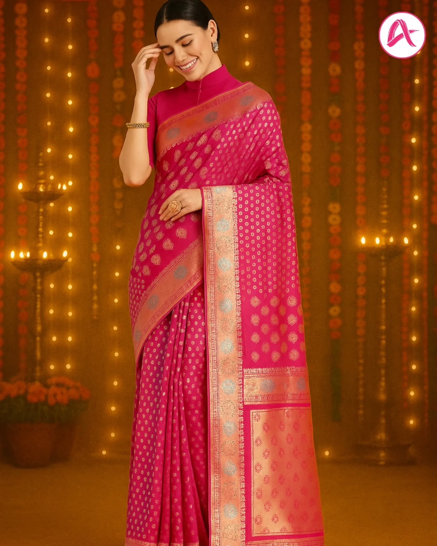 Turn heads this festive season with our Pink Banarasi Silk Saree, a perfect blend of tradition and timeless charm. 🌸 Woven with rich zari and royal craftsmanship, this saree is made for the woman who loves to shine with subtle elegance. 💫
Because pink isn’t just a color — it’s a mood of celebration and confidence! 💕
💬 What jewelry would you pair with this beauty — gold or kundan? Tell us below ⬇️
#PinkBanarasiSaree #BanarasiSilkSaree #FestiveWear #TraditionalElegance #IndianWeaves #LuxurySaree #EthnicStyle #SareeGoals #SareeLovers #BanarasiLove #SilkSaree #FestiveFashion #Attiris #MadeInIndia #saree