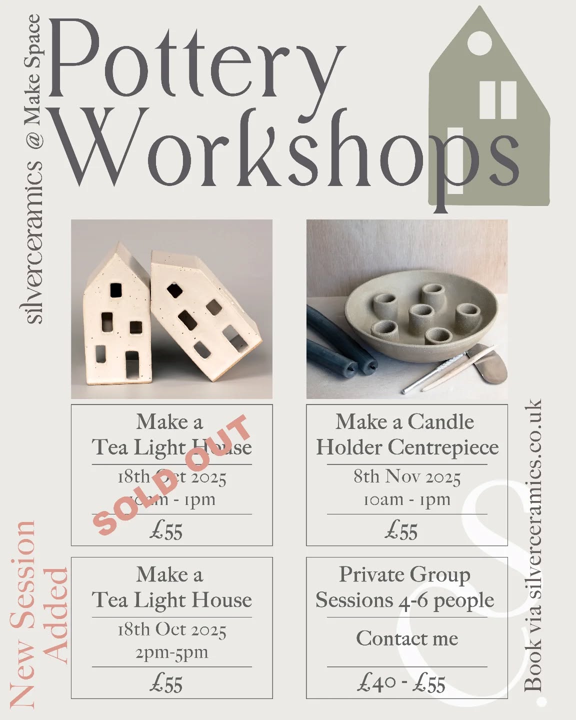 Join me for my relaxing, creative pottery workshops. Book via my website, link in the bio.