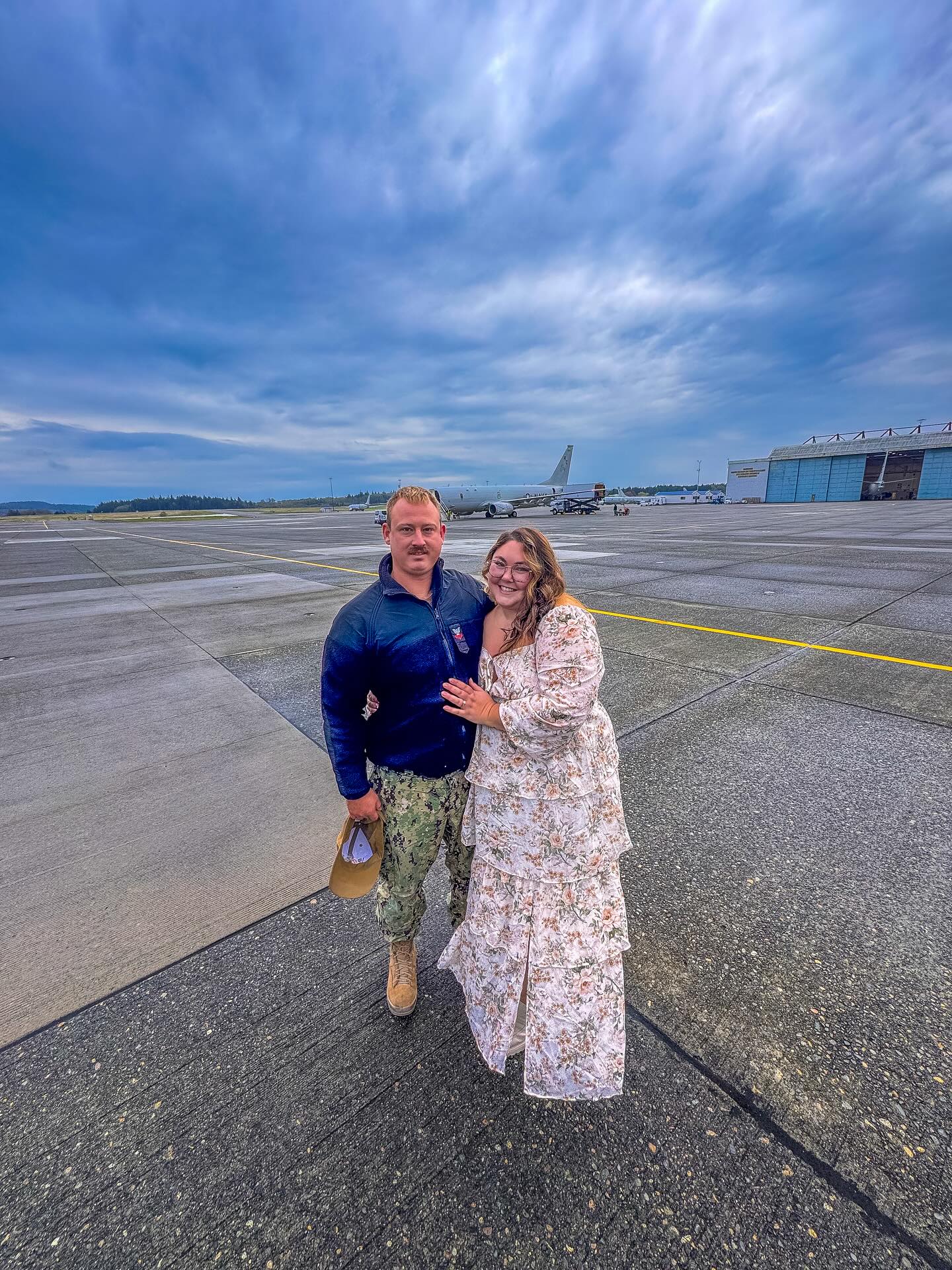 My heart is whole again, welcome home my love. 185 days apart