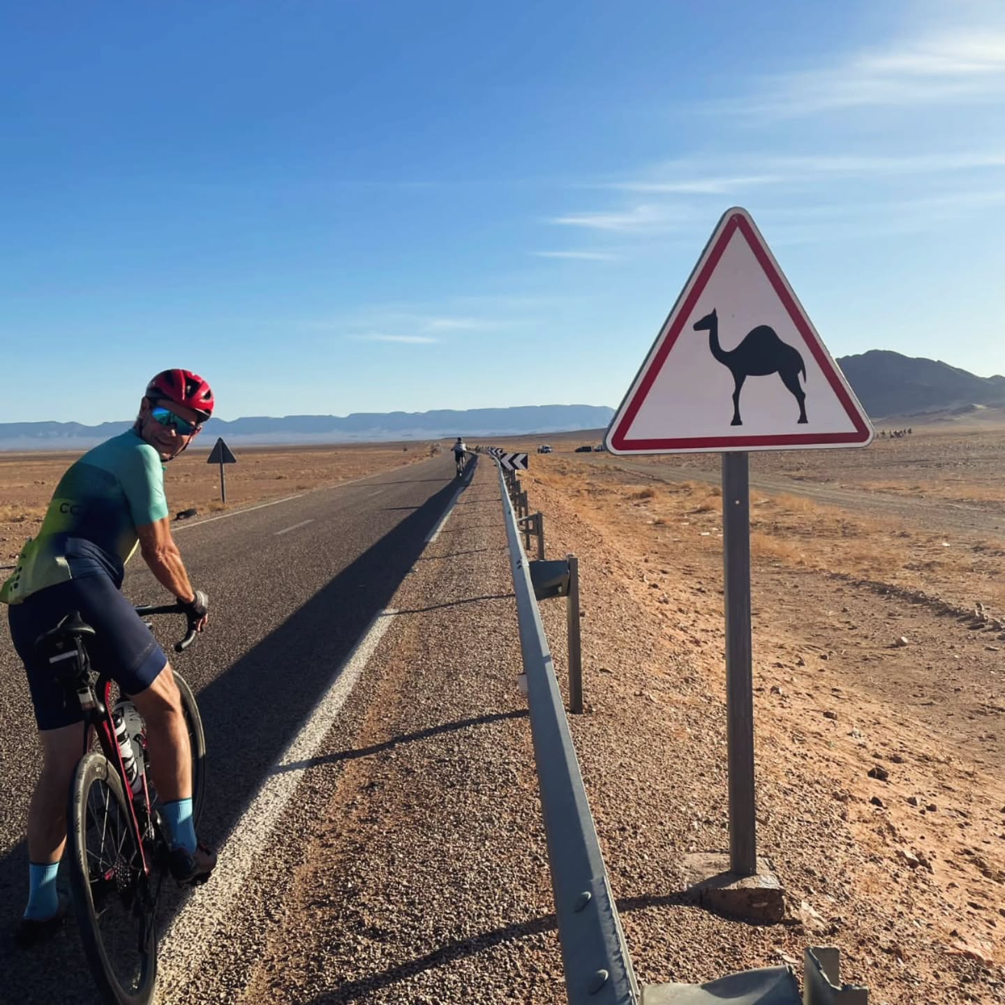 We've hit a road where the traffic might include a few humps.
#WeADVENTURE #cyclingmorocco #moroccoadventures