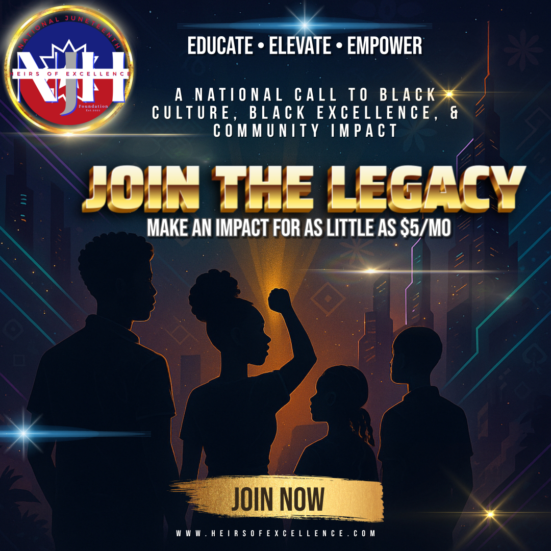 Movements don’t sustain themselves—people sustain them. ✊🏽 For as little as $5/month, you can fuel mentorship, cultural education, and leadership development for our youth. Be part of a legacy that lasts beyond you. Join today.
#HeirsOfExcellence #JoinTheLegacy #CulturalPreservation #BlackExcellence365 #CommunityImpact