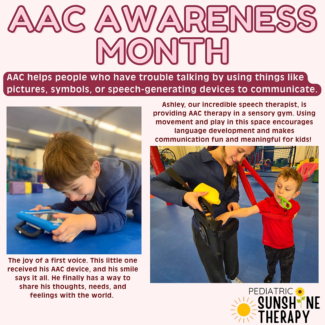 October is AAC Awareness Month! 💬✨ AAC (Augmentative and Alternative Communication) gives individuals of all ages and abilities a voice whether through pictures, gestures, or high-tech devices. This month, we celebrate the power of communication and advocate for every voice to be heard.🌻✨
•
•
•
#speech #speechtherapy #slp #aac #communication #teacherspayteachers #PediatricTherapy #ParentSupport #SpeechTherapyJourney #occupationaltherapy #CelebrateProgress #PediatricSLP #therapy #pediatric #southflorida #boca #bocaraton #parkland #delraybeach #coralsprings #autism #delay #earlyintervention #etsy #sensory #sensoryplay #play