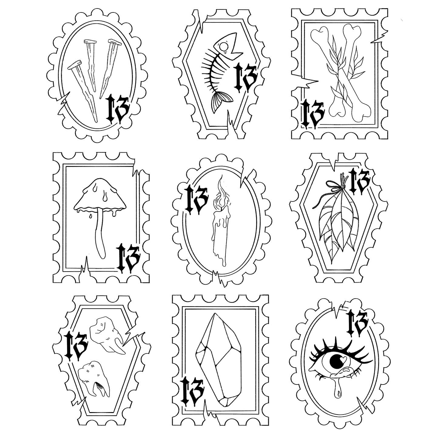 Here are the flash sheets for @comic_hans for the Halloween flash day! Check out the flash day info for more details on how to sign up!
Each stamp will be 69$ and items can be switched into different shaped stamps by request!
#flashday #halloween #tattooflash