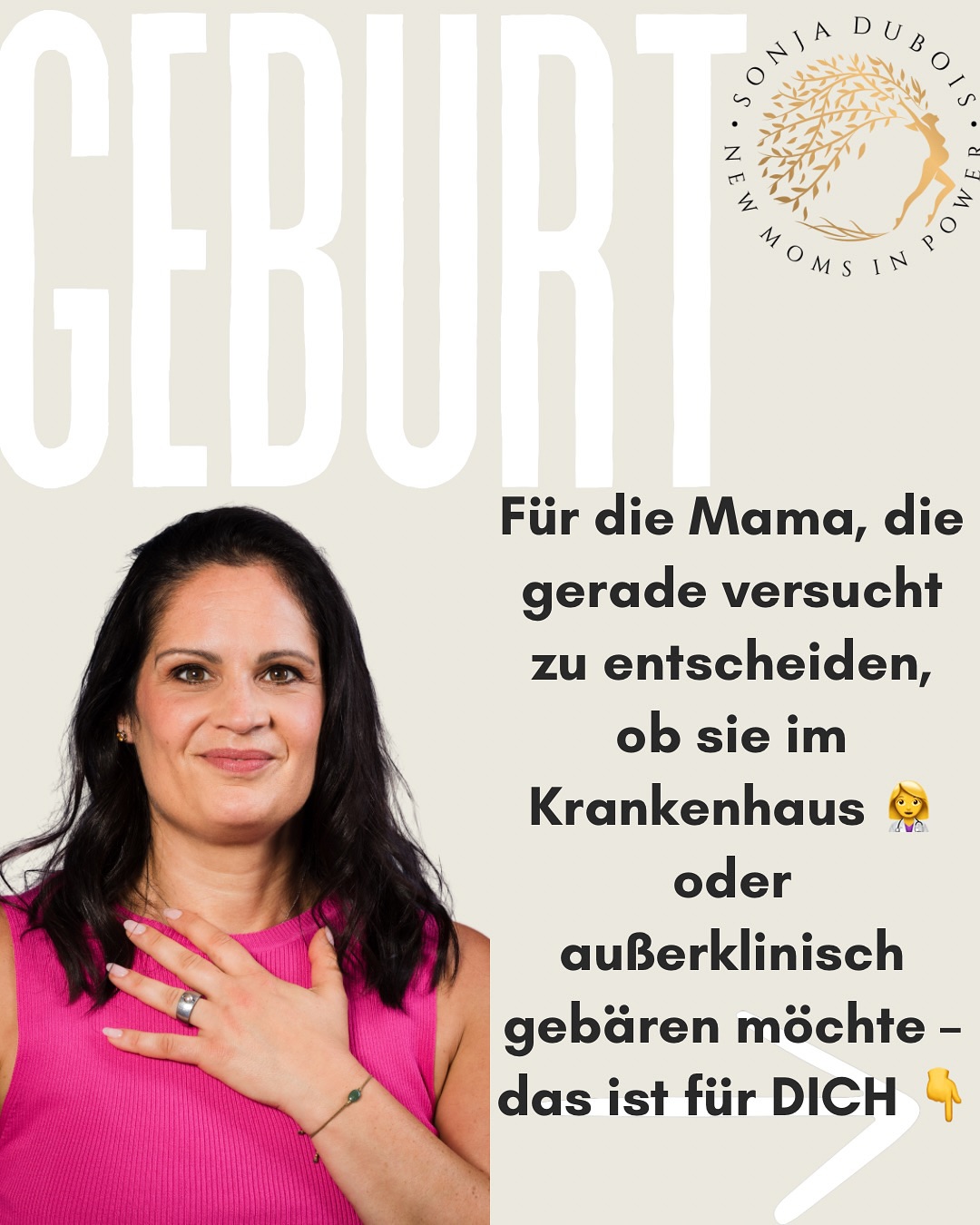 Ich verstehe und fühle das wahrscheinlich mehr als viele von euch ahnen.
Ich habe im Krankenhaus einige Geburten begleitet und ich dachte oft:“die Mamas scheinen zu denken es sei der einzige geeignete Ort, um ein Kind zur Welt zu bringen.“
Heute habe ich eine Leidenschaft dafür, Frauen zu informieren und zu unterstützen. Ich möchte, dass sie wissen: Sie können sich auch bei einer außerklinischen Geburt stark und sicher fühlen – sie brauchen nur die richtigen Fakten und das ganze Bild, um eine informierte Entscheidung zu treffen!