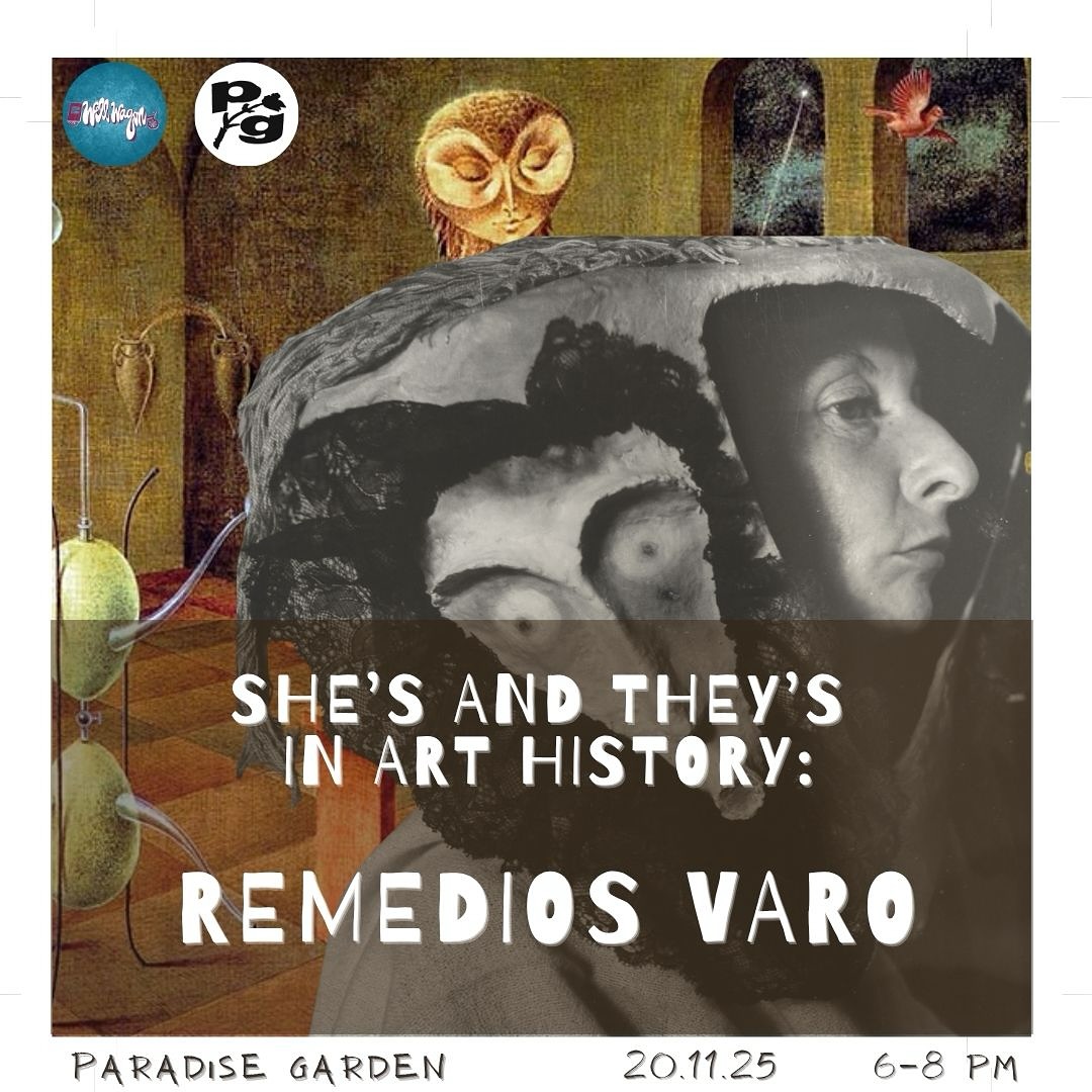 ✨Cardiff’s She’s & They’s in Art History ✨
Our sip and paint session is back in the yurt at @paradisegardencdf after a little break 🌱
📅 20 November
⏰ 6-8 pm
📍 Paradise Garden, 213 city road, CF243JD
Each month we focus on a female/non binary/ artist, learn about their life while being guided in recreating work in their style. For this event will be focusing on Remedios Varo!
The session is a gentle invitation to not only let your creative juices flow, but also to remember artists that may have been excluded in history.
Basically, you can have a drink, a giggle, while learning something new 🙌🏽
The session is beginners friendly, all materials are included, so booking is essential to secure the space for you 💕
Booking through our website, Eventbrite or follow the link in bio!
🚲
————
#wellwagon #art #artworkshop #arthistory #womeninart #nonbinaryartist #playbasedlearning #paintandsip #sipandpaint #paintalong #cardiff #cardiffpaint #cardiffevents #creativecardiff #cardiffbusiness #artcommunity #communityart