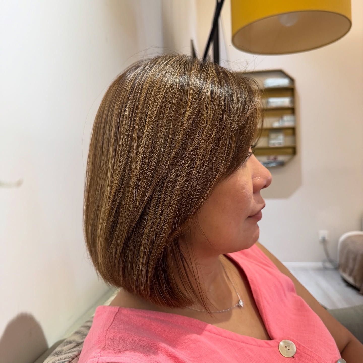 Beautiful highlights and color for gorgeous Tina #highlights #wella #color