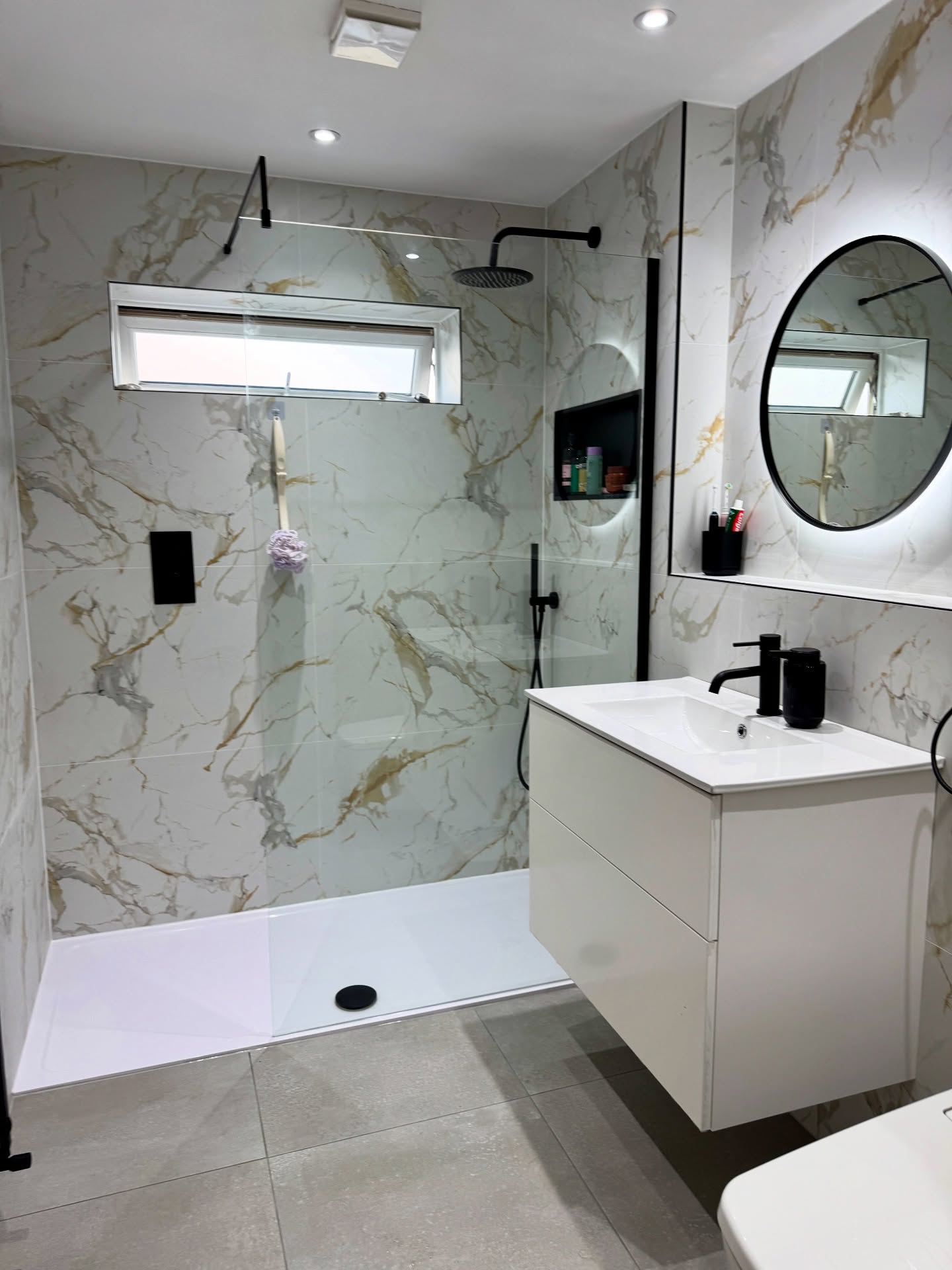 🚿 Another bathroom transformation complete!
This one’s been an absolute pleasure from start to finish. We were given a completely blank canvas to work with — and the end result speaks for itself.
We stripped everything back and rebuilt the space, creating a sleek wall-hung design with a built-in niche and concealed toilet frame. The star of the show? A stunning Vitra smart toilet — heated seat, built-in wash & dry, automatic lid, and remote control. It’s next-level luxury.
Every tile line lines up perfectly (we’re a bit obsessed with detail 😅). The finish is immaculate, and a huge shoutout to the whole team for the effort that went into this one.
If you’re planning a bathroom renovation in Southend, Leigh-on-Sea, or anywhere across Essex, and want a company that can show you exactly how your bathroom will look before you commit — come and see us at Southend Bathrooms.
✨ Design. Supply. Install.
📍 Showroom – 599 Southchurch Rd, Southend-on-Sea
#Southend #BathroomRenovation#leighbathrooms