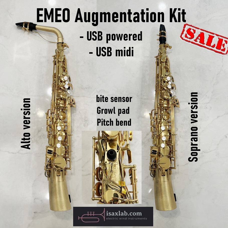 I created the EMEO MIDI Connection Kit, designed for easy self-installation by users. This kit enhances the EMEO by adding a bite sensor (CC#1), growl pad (CC#21), and pitch bend functionality. It features a USB-C MIDI connection, which integrates the EMEO’s original MIDI signal with the additional controls provided by our kit. The combined signal is transmitted through a single main USB-C port, which also supplies power to both the EMEO and the kit.
The kit weighs less than 9 pounds and is available for worldwide shipping.
https://www.isaxlab.com/post/emeo-augmentation-kit
#windcontroller #emeo
#ewi4christ
#isaxlab.com