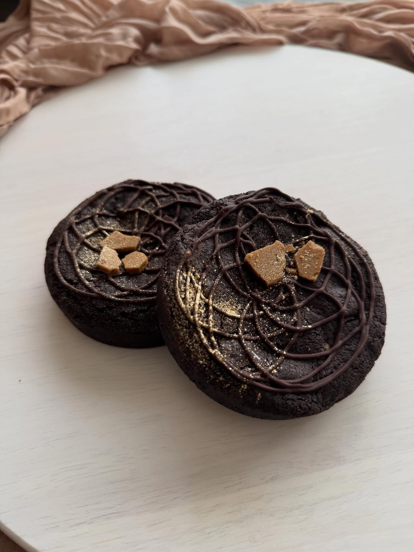 Choffee Toffee | Chocolate espresso flavored cookie loaded with chocolate chips & chunks and homemade toffee bits