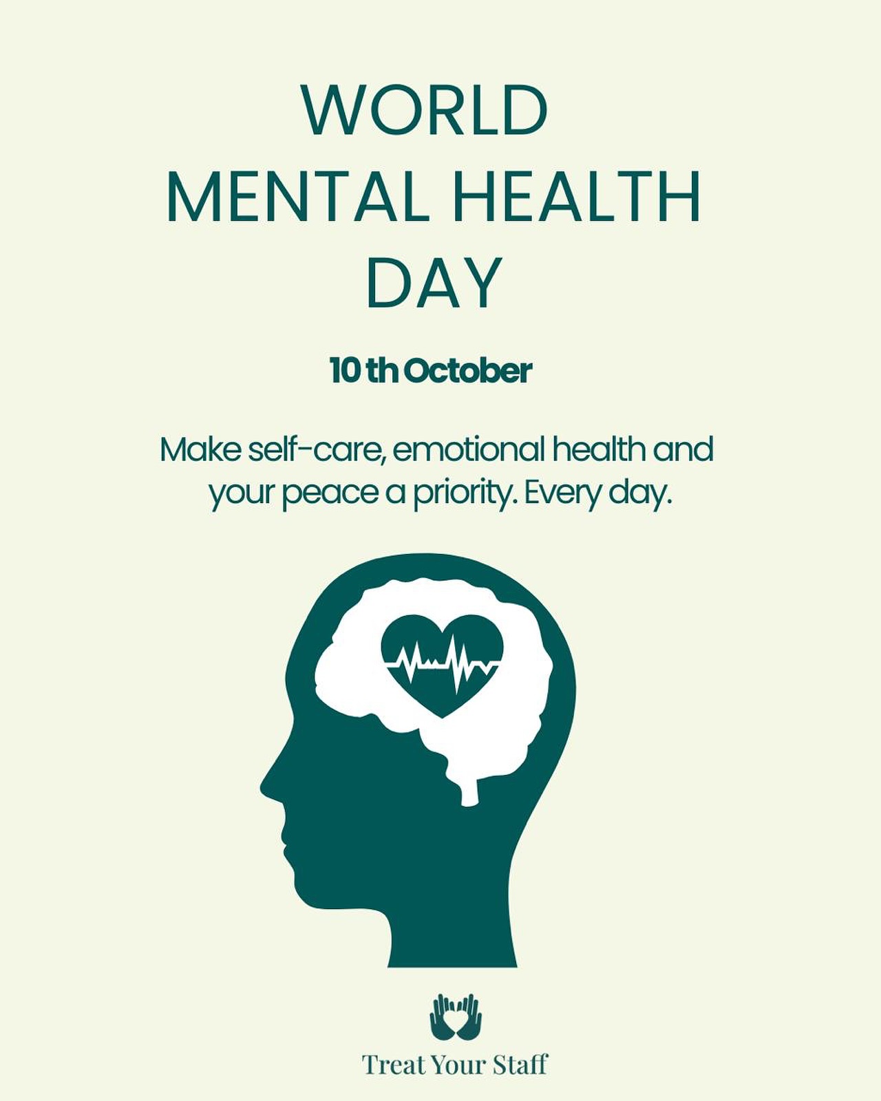 Mental health matters — not just today, but every day.
This year’s theme is a reminder that good mental health is a universal human right. Yet in workplaces across the UK, stress, anxiety, and burnout are still on the rise.
At Treat Your Staff, we believe in creating spaces where employees feel safe to speak up, supported to take breaks, and encouraged to prioritise their wellbeing. Because when people feel cared for, they bring their best selves to work — and that benefits everyone.
Let’s make mental health part of the everyday conversation at work. Not just a day on the calendar.
#WorldMentalHealthDay #WorkplaceWellbeing #EmployeeWellbeing #CultureOfCare #TreatYourStaff #MentalHealthAwareness #HealthyWorkplaces
