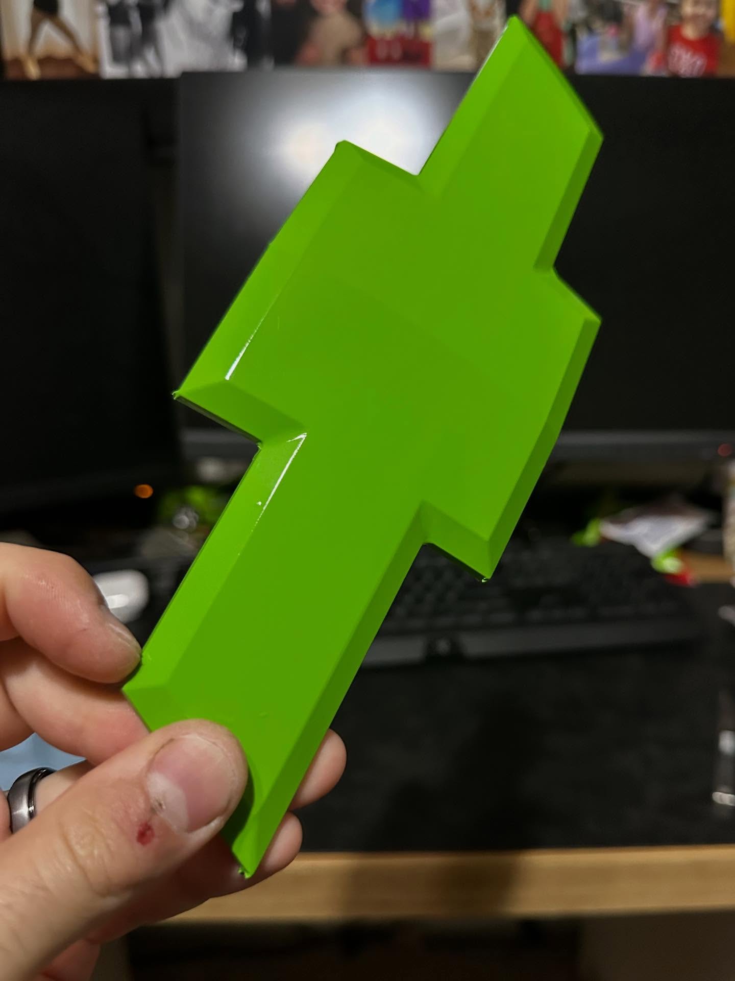 To convey just how green this truck is going to be!! I spent a lottttt of time getting the right color to match @paulwalker eclipse #ripbuster