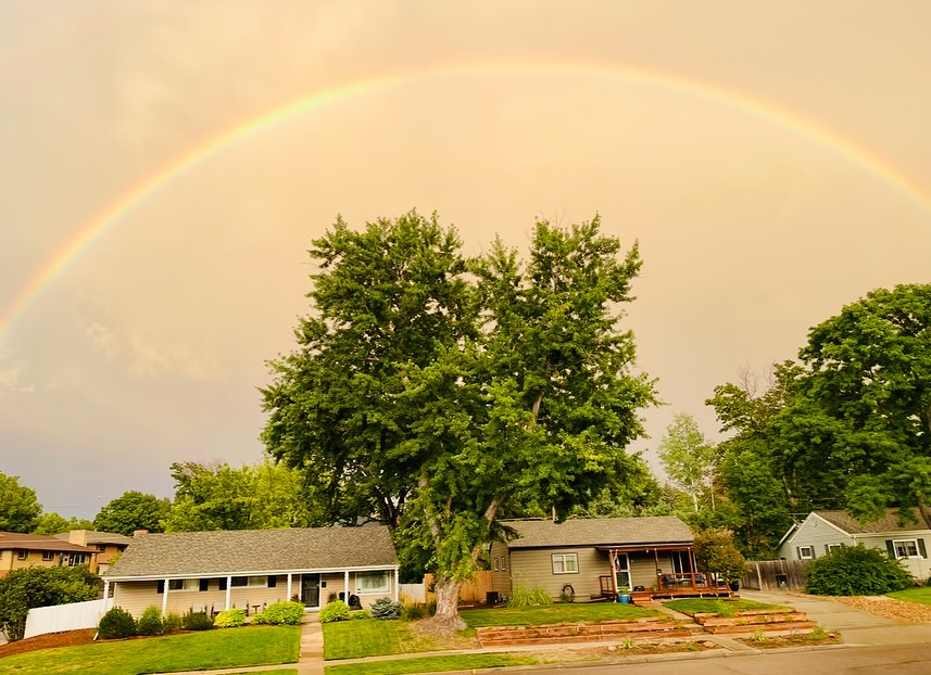 A rainbow appeared over our home. A gentle, divine reminder of healing, protection, and new beginnings. 🌈
Over the past few months, I became very sick from chemical exposure during our remodel. It’s been a hard chapter. Days where I could barely walk down the street, canceled plans, and surrender. Eclipse season cracked me wide open, asking me to release old patterns of over-giving, enabling, and holding on where I needed to let go.
We had to move out of our home temporarily, and it broke my heart 💔. But in that breaking, I’ve found a deeper faith — in God, in healing, and in new beginnings.
This house has held so many memories. It’s where I brought Caroline home from the hospital, where she took her first steps, where the trees have wrapped around us like guardians through every season.
A huge thank you to my friend and client @melissagibson5280 who saw me in a moment of struggle and lovingly said, “You have to leave. You’re too sick to stay living there.” You were right, and I’m so grateful 🩷.
To my family, friends, and clients who have held us in prayer and love. Thank you! My grandfather’s passing, this illness, and this deep season of renewal have reminded me how sacred home really is.
Healing, rebuilding, and the promise that comes after every storm. 🌤️
📸: @katebendewald — my beautiful neighbor and interior designer, who captured this moment so perfectly.