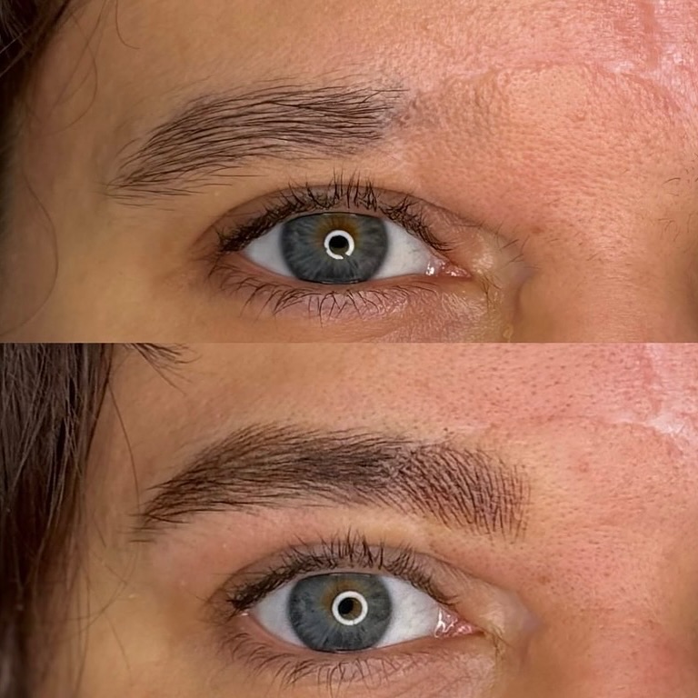 Microblading PMU technique #microblading #pmu #pmueyebrows