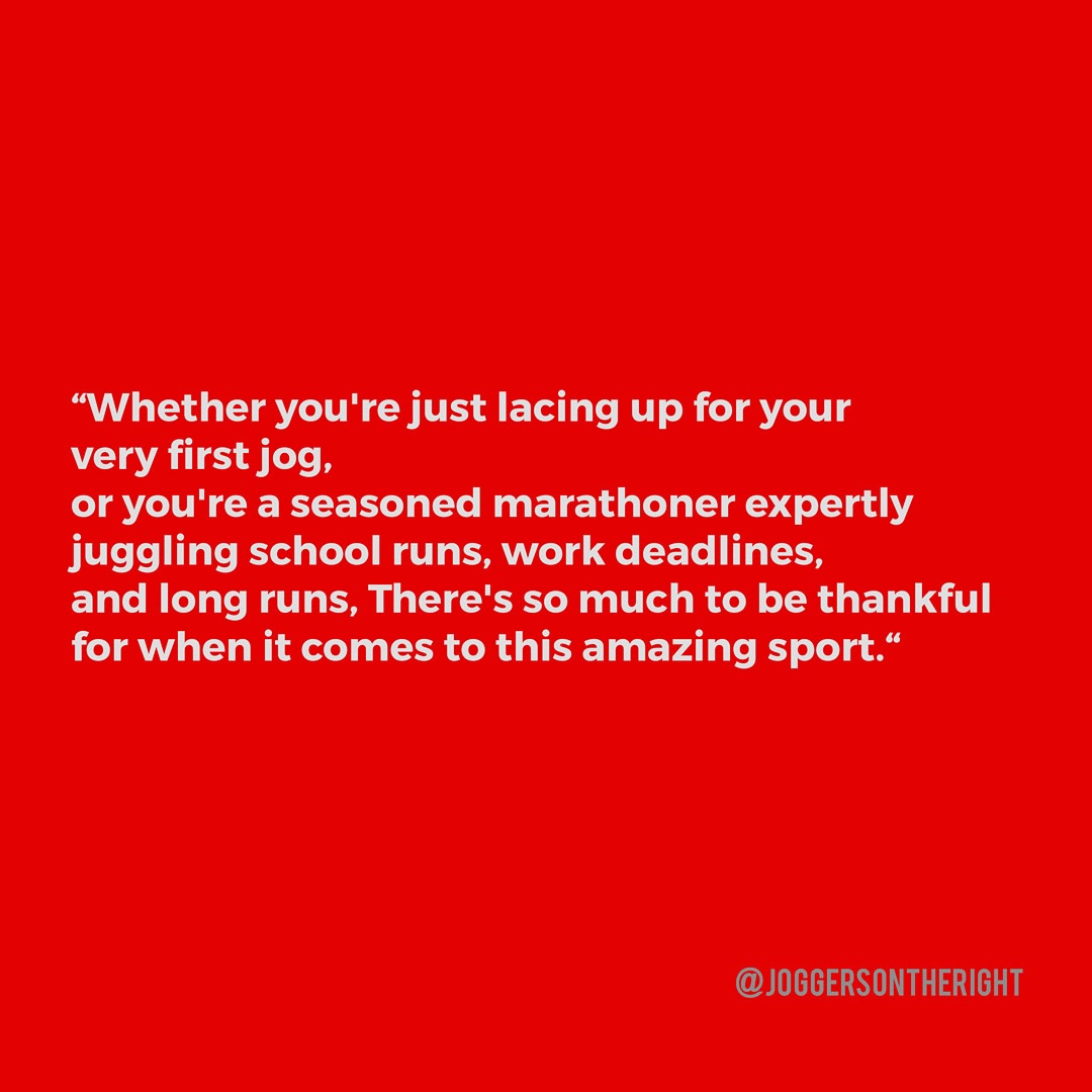 Thanksgiving reflections on the sport we love.
Link in bio.
#running
#joggersontheright
#runcoach