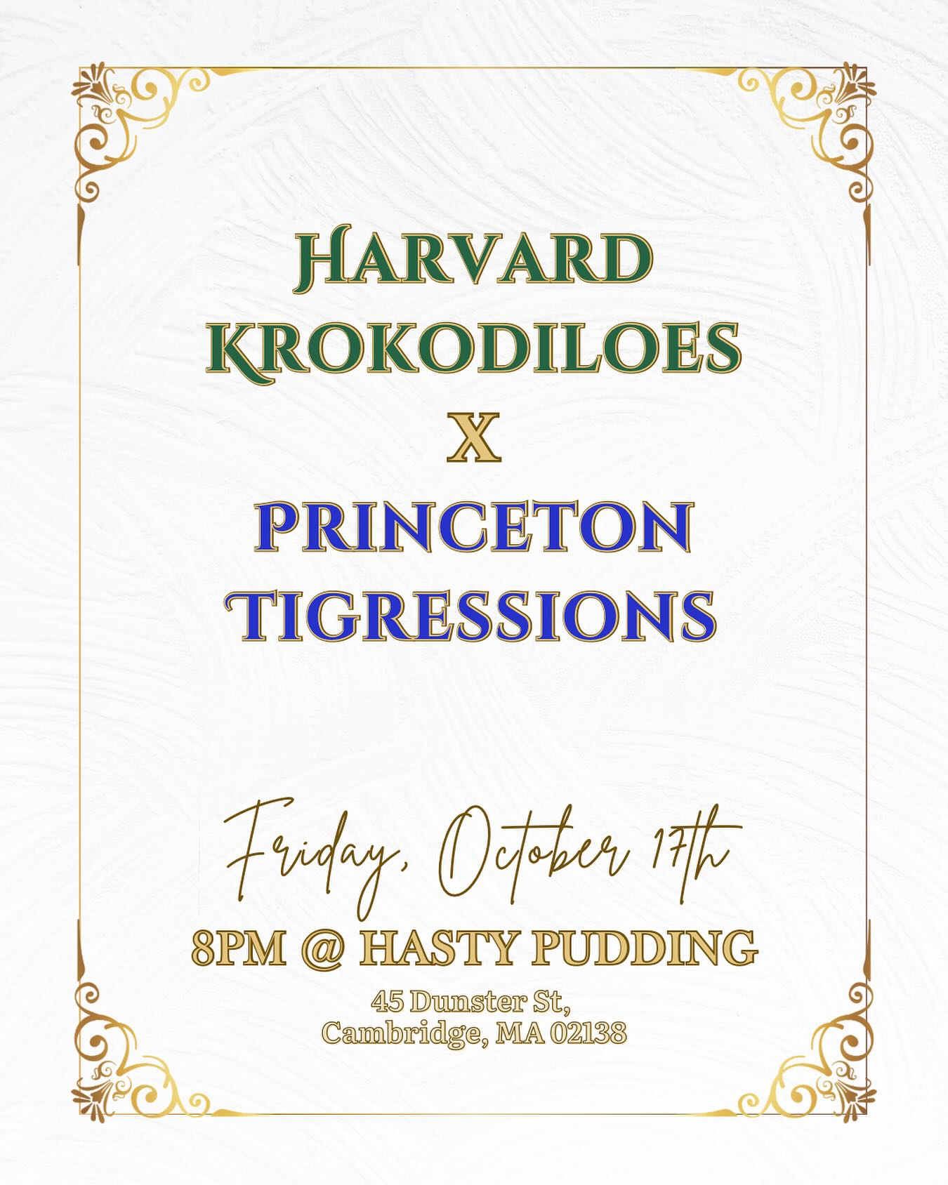 It's time for Fall Tour!! Our first stop in Boston is a performance with @harvardkrokodiloes 🎶
Get your tickets at the link in our bio! The form closes TONIGHT. We can't wait to see you there!