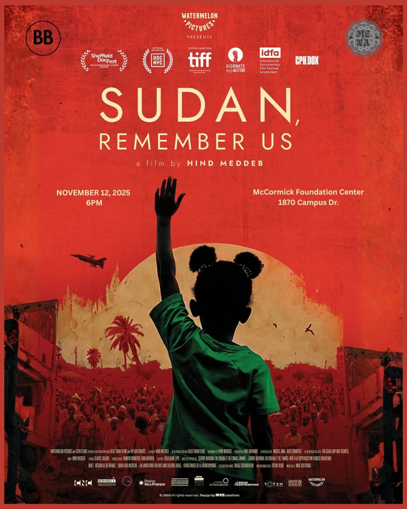 Join us Wednesday, November 12th at 6pm in the McCormick Foundation Center Auditorium for a free screening of SUDAN, REMEMBER US.
This documentary explores how activists harness art, music and poetry as tools of survival and resistance amid Sudan’s ongoing war.
Make sure to get your FREE ticket via our Eventbrite link in our bio. Presented in collaboration with @mena.northwestern @asanorthwestern and the MENA Studies Program.