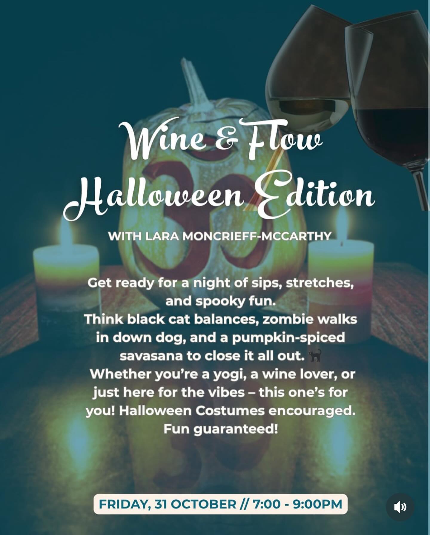 Bookings via Momence ๐ ๐ป Members $35, non members $45. ๐ https://momence.com/s/123698093 #halloween #yogafun #community #forsteryogastudio #barringtoncoast