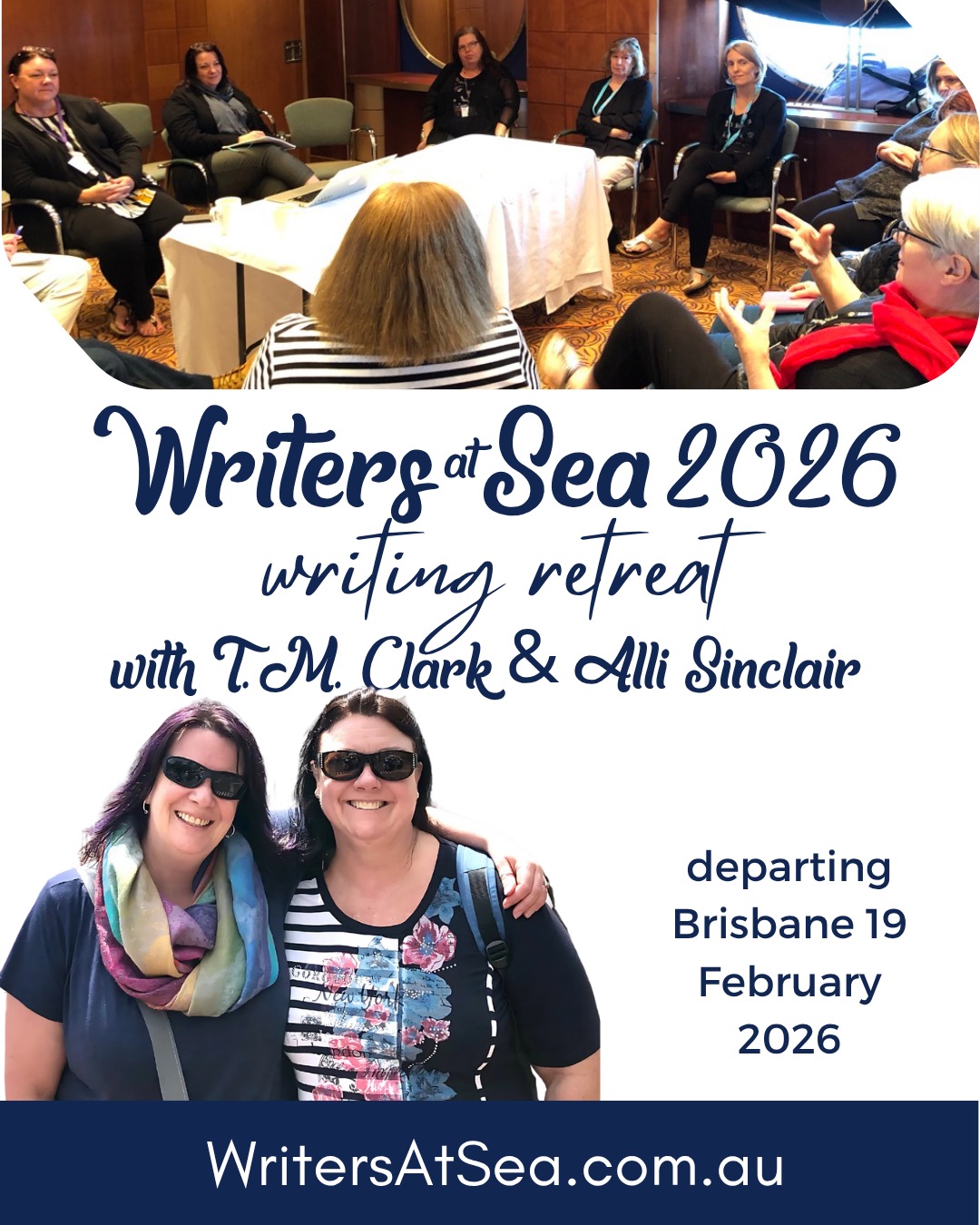 The October newsletter is on its way.
If you have already booked your cabin and secured your place on the Writers At Sea Retreat, we can’t wait to see you in 127 days! (…it’s coming fast!!!)
You can read it online at https://bit.ly/WAS2510
#writerssupportingwriters #writersretreat #authorsofinstagram