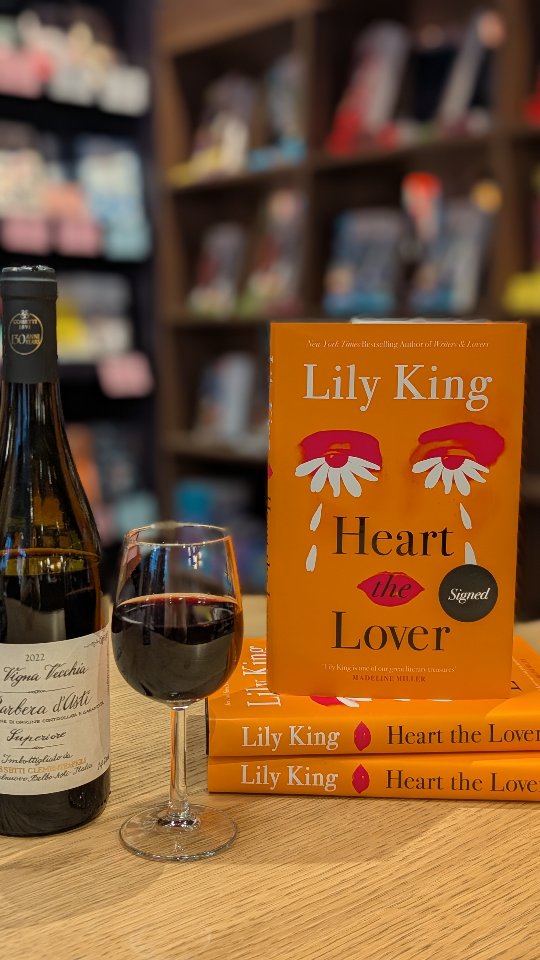 Introducing BookBar's October Book of the Month: @lilykingbooks 's Heart the Lover ♥️
The author of one of BookBar's favourite novels of this half decade, Writers and Lovers, returns with this emotionally rich novel about a writer reflecting on a significant relationship during her student days. Wonderfully witty, empathetic and astute, Heart the Lover is one for the Ann Patchett fans. We promise you'll cry.
Read this curled up with a glass of our wine of the month, a warming Barbera D'Asti 'La Vigna Vecchia' (the old vine) from Piedmont. The intense ruby colour and slight spiciness is perfect to sip alongside Heart the Lover, and take you into Autumn as the nights get longer.
Grab a copy of Heart the Lover and enjoy a glass of our wine of the month for £7 a glass. Book Club members get 10% off our book of the month.