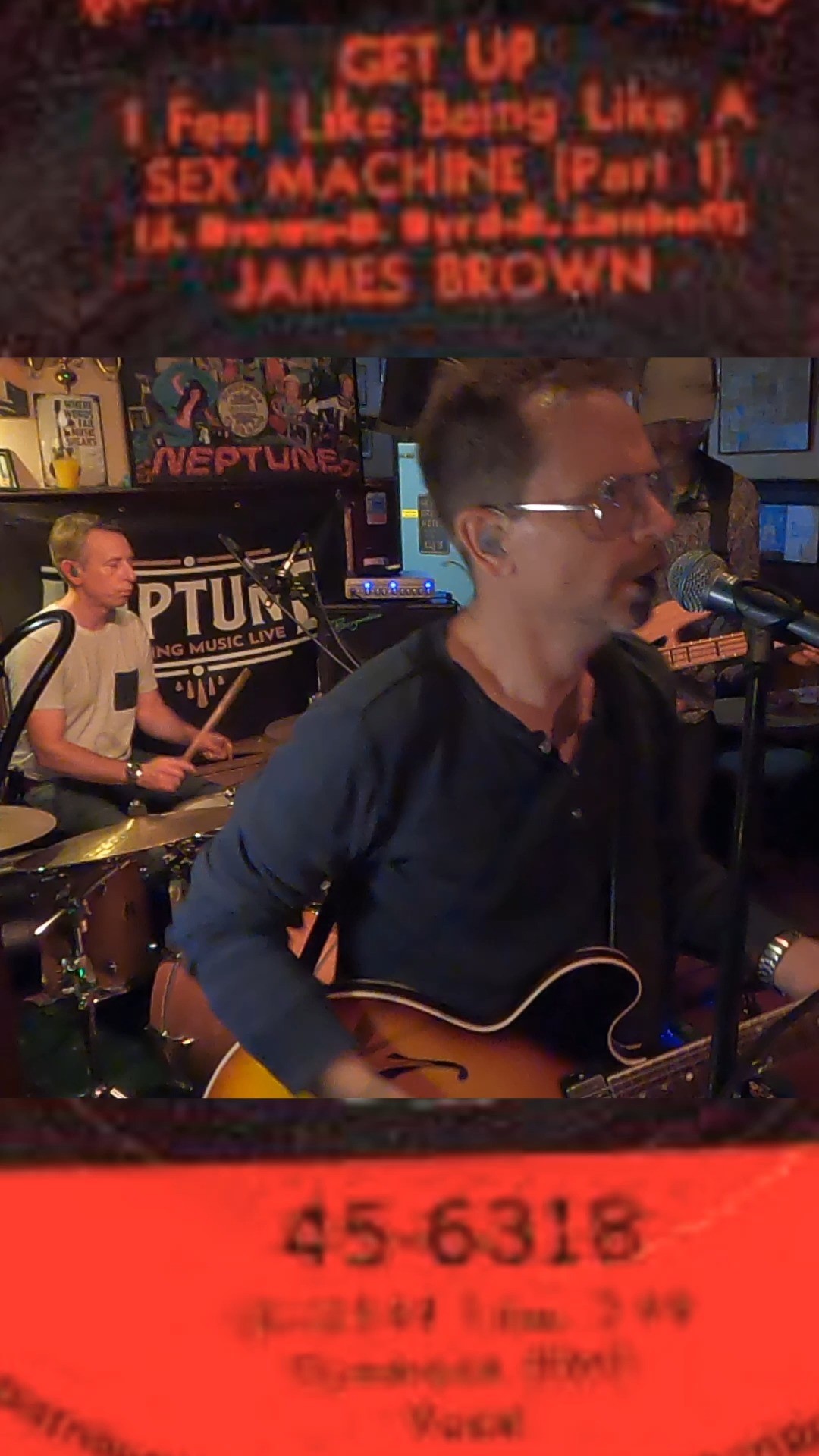 A recent clip from our gig at the @theneptunelivemusicbar in Hove. Sam Glasson on drums and Tom Cheek on Bass. #funk #jamesbrown #jamesbrownband #jamesbrownforever #funky #funkguitar #guitar #guitars #guitarist #guitarsolo #guitarplayer #funkydrums #funkdrums #funkbass