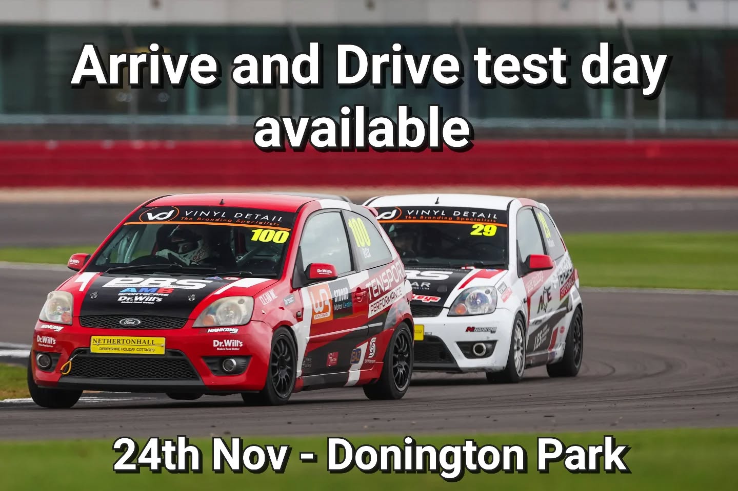 🏁 Test day available 🏁
Full arrive and drive package at the fabulous Donington Park on Monday 24th November.
Can have up to 3 drivers share the day in our Fiesta ST150 Challenge car
Perfect opportunity to come and give it a try of you're thinking of racing in 2026
Standard UK driving licence required
For more details:
Please drop us a message or email 📧 Info@tensportperformance.co.uk
