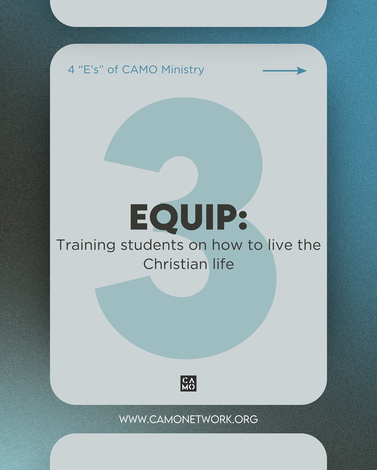 Our third objective is to Equip these established believers to become laborers for Christ. Once students are grounded in their faith, we want to train them to multiply their lives—to know God’s Word deeply and be able to teach it to others. We want them to confidently share the gospel and help other believers do the same. Our goal is to see students fully equipped to make disciples and labor for Christ—not just during their time in college, but for the rest of their lives.
#camo #campusmovement #college #collegeministry #ministry