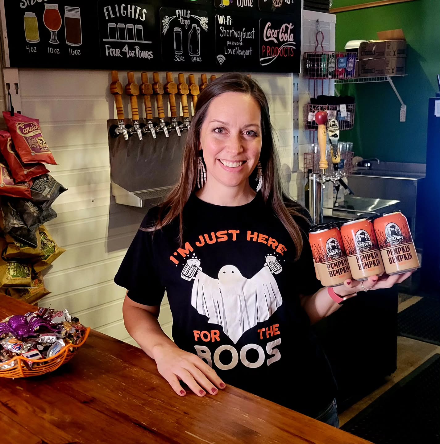 Who else is here for the boos?! #shortwaybrewing #beerandfamily