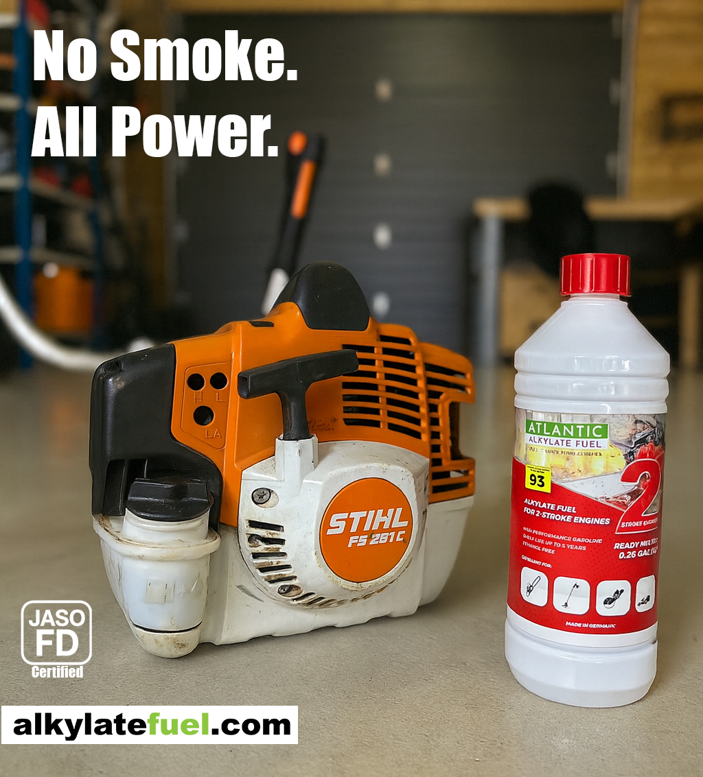 Ethanol-free. JASO FD certified.
Cleaner combustion, smoother starts, and longer life for every 2-stroke engine. 🌱 Find more at alkylatefuel.com
#STIHL #Husqvarna #EchoTools #AlkylateFuel #Motomix #JASOFD #EthanolFree #2Stroke #2StrokePower #SmallEngines #PowerTools #TrimmerLife #LawnCare #Landscaping #Groundskeeping #GardenTools #OutdoorPower #ProTools #EngineCare #CleanPerformance #SustainableFuel #MechanicLife”