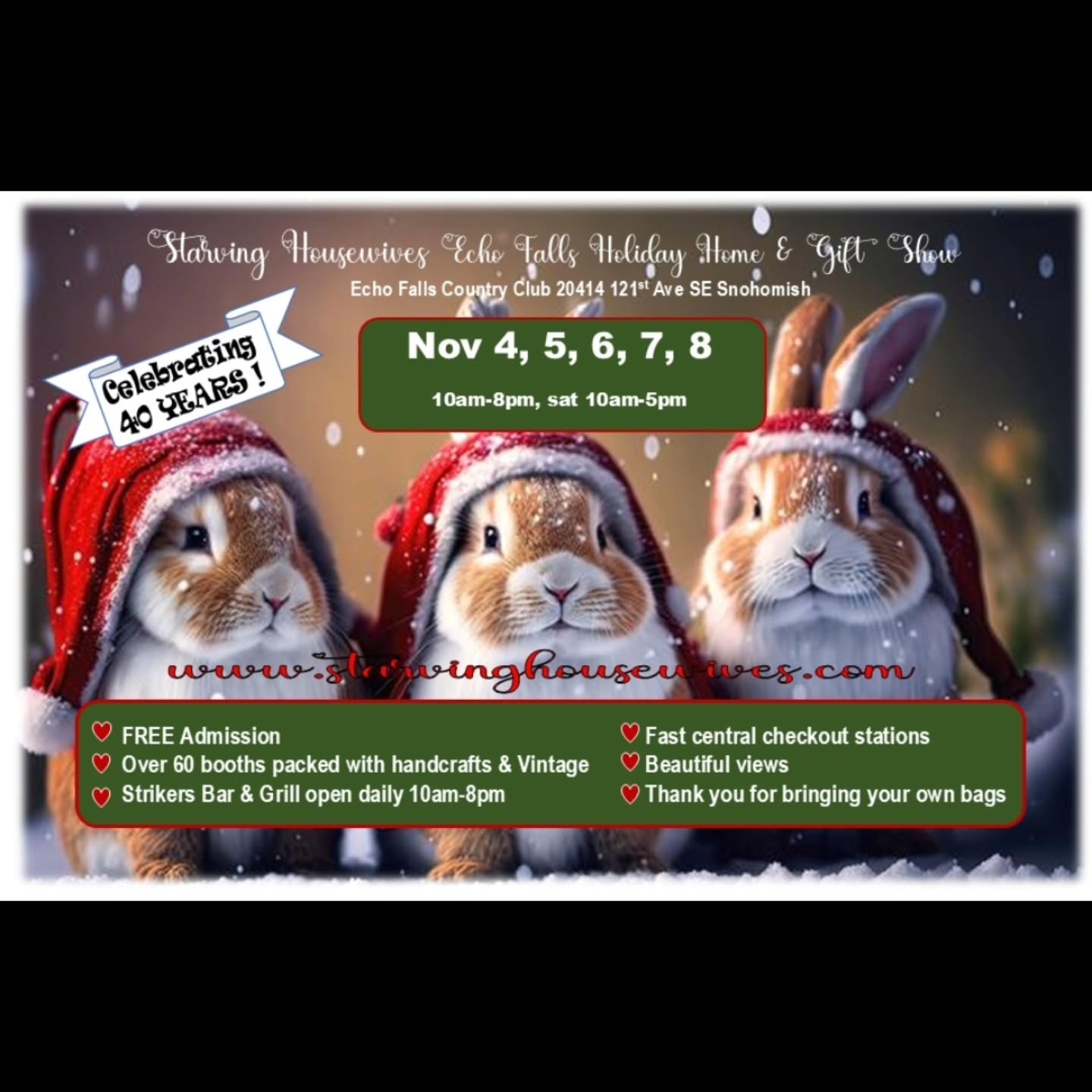 Upcoming show alert!!! 🎉 We will have some carvings for sale at the beautiful #echofallscountryclub Nov. 4-8 make a date out of it! Shoping, dining, and fun!