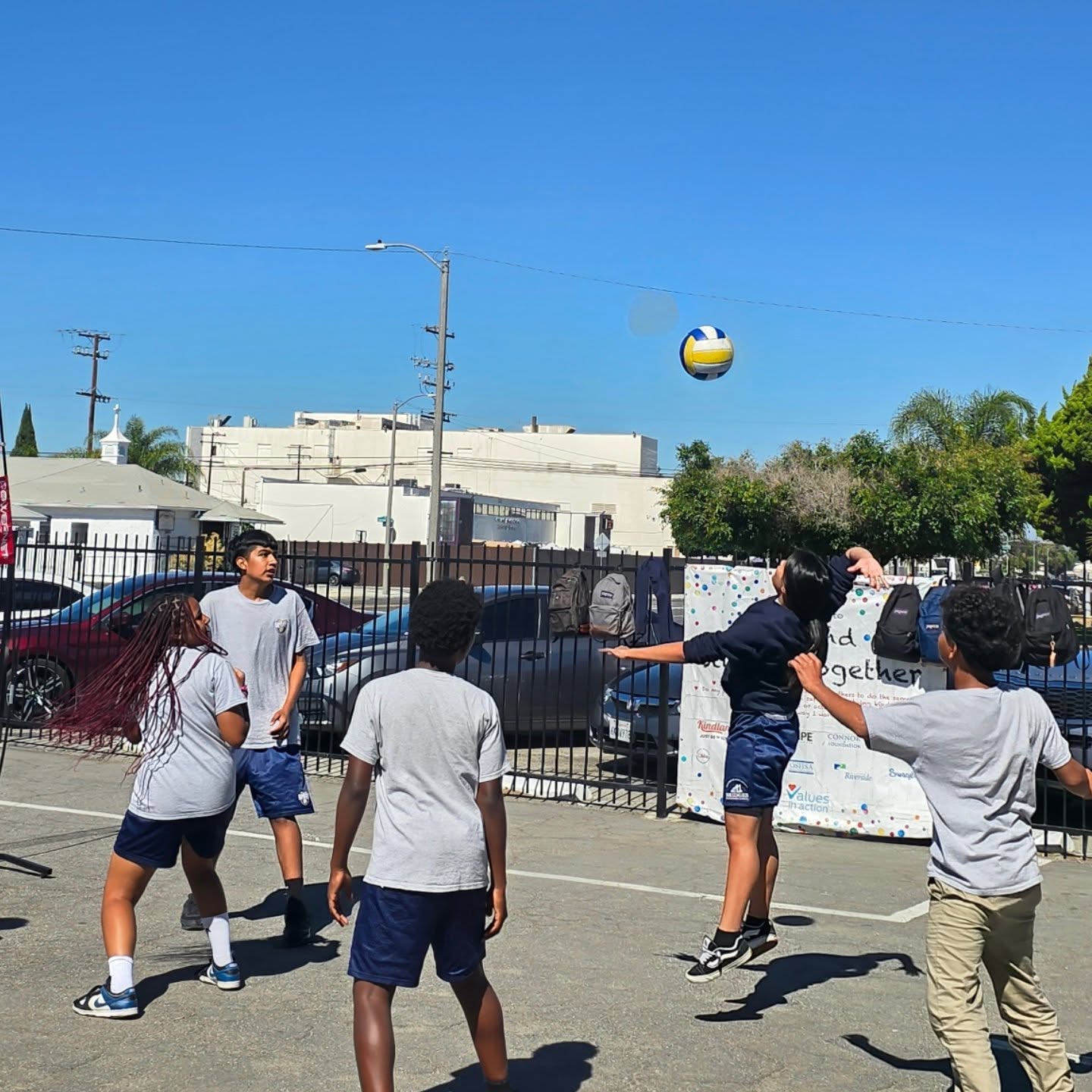 Cornell's Class V Arroyo's Class
Today, the 8th grade classes faced each other in their volleyball game. The game had the other bobcats in suspense. The game was so close it will be continued tomorrow. No winner has been decided.
