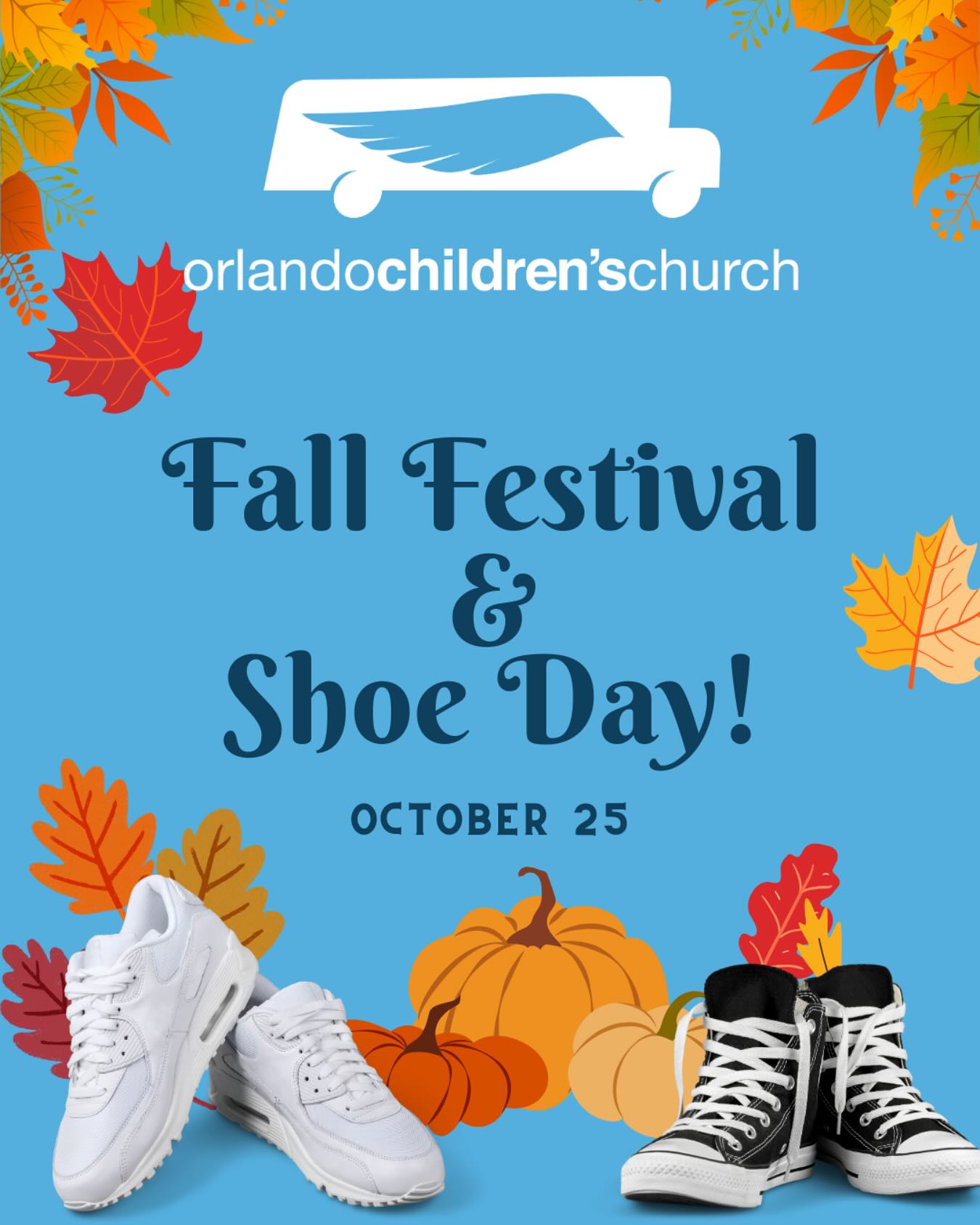 It’s going to be a fun Saturday at OCC! In addition to our little fall festival, it’s shoe day!! East Coast Believers Church will be bringing a new pair of shoes for every OCC kid! 👟👟