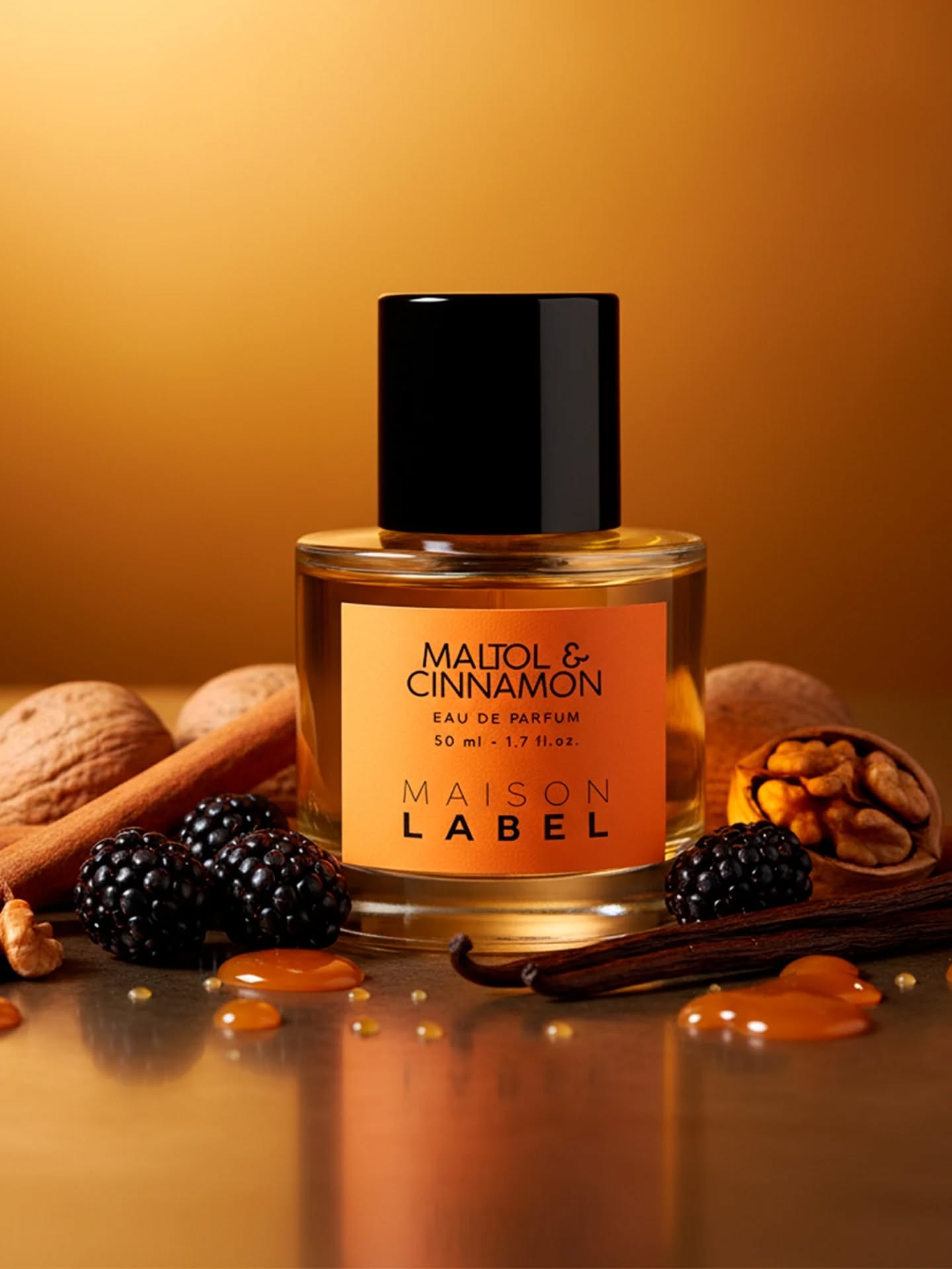 🍯 A fragrance that feels like a slow sunrise of sweetness and spice. Maltol & Cinnamon awakens the senses with golden warmth where indulgence meets serenity.
🌰 From the crackle of caramel and toasted walnut to the soft pulse of cinnamon and red berries, it flows like molten amber, wrapping the air in comforting luxury.
A scent for those who seek beauty in contrasts warmth and brightness, softness and fire.
#MaisonLabel #MaltolAndCinnamon#UnfoldYourEssence #BlendedSouls #NichePerfume #Luxury #OlfactiveJourney